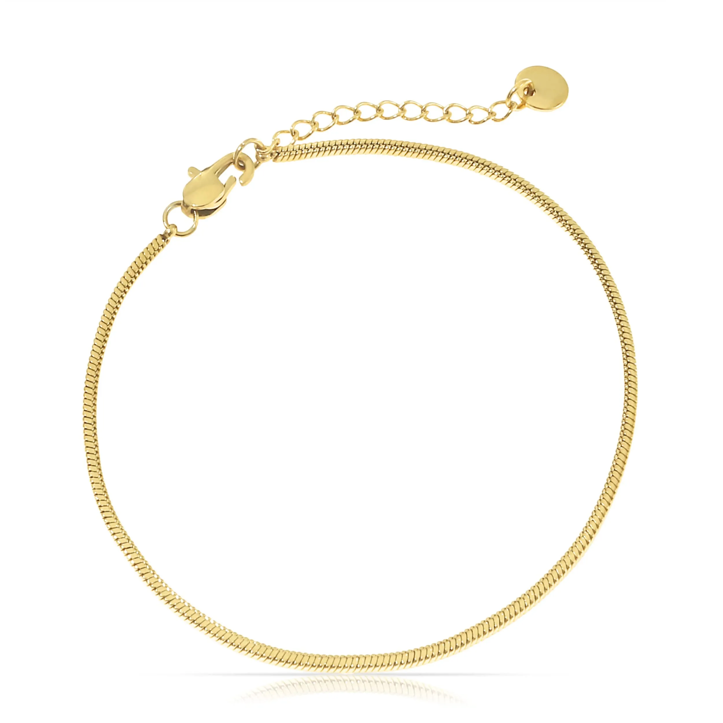 Made by Nami Bracciale Uomo Acciaio Inossidabile Argento Impermeabile Regolabile Minimalista - immagine 1