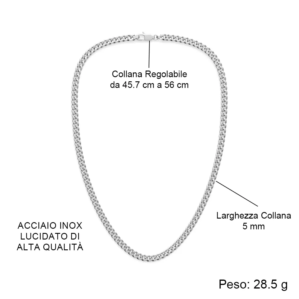 Bramart Collana Uomo Marito Fidanzato Ragazzo sei speciale Ti amo tanto - Idee Regali per lui per Natale anniversario - Cofanetto con DEDICA incluso (Argento - Uomo 2, Acciaio Inox Lucidato) - immagine 6