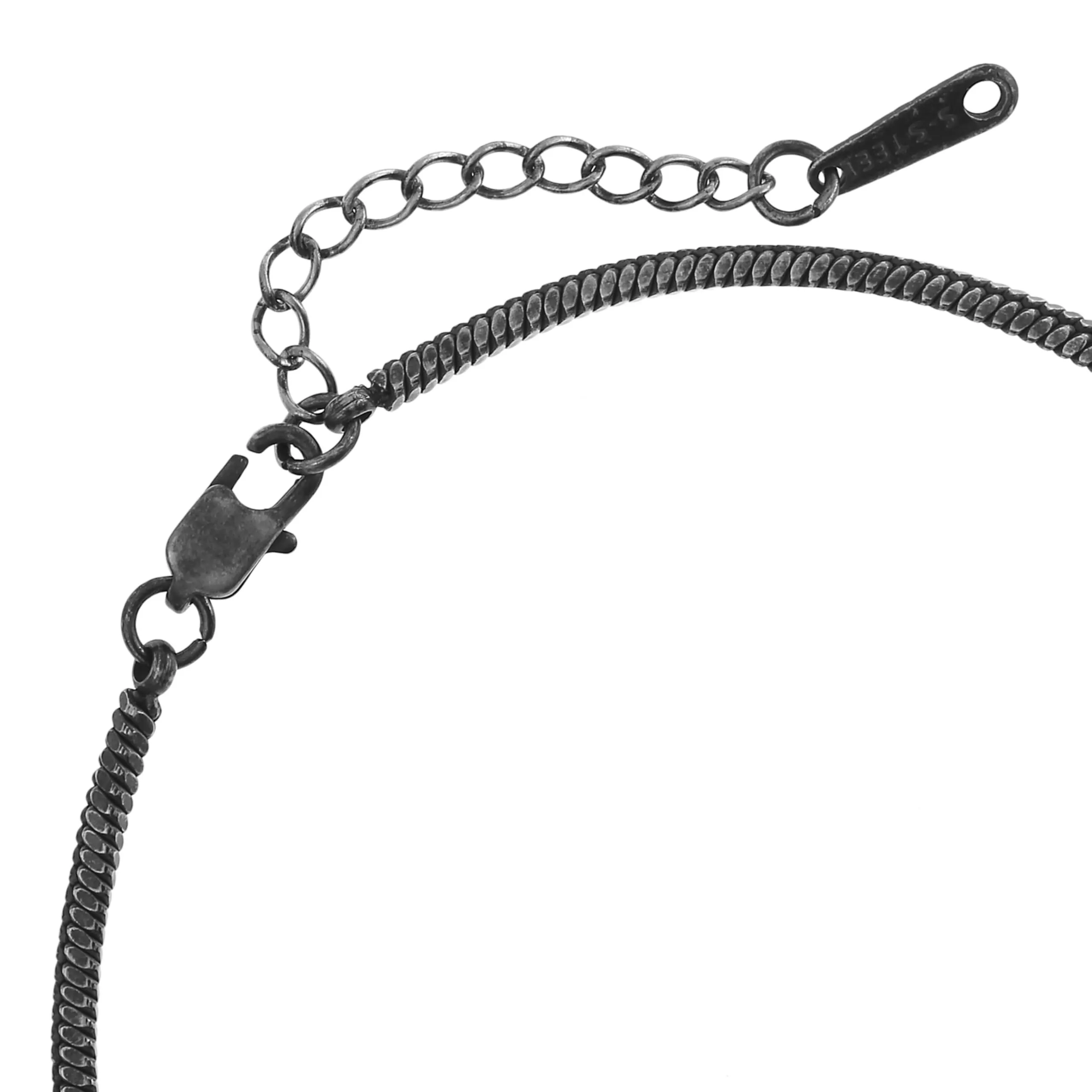 Made by Nami Bracciale Uomo Acciaio Inossidabile Cuban Link Regolabile 18+3cm Impermeabile Nichel Free - immagine 6