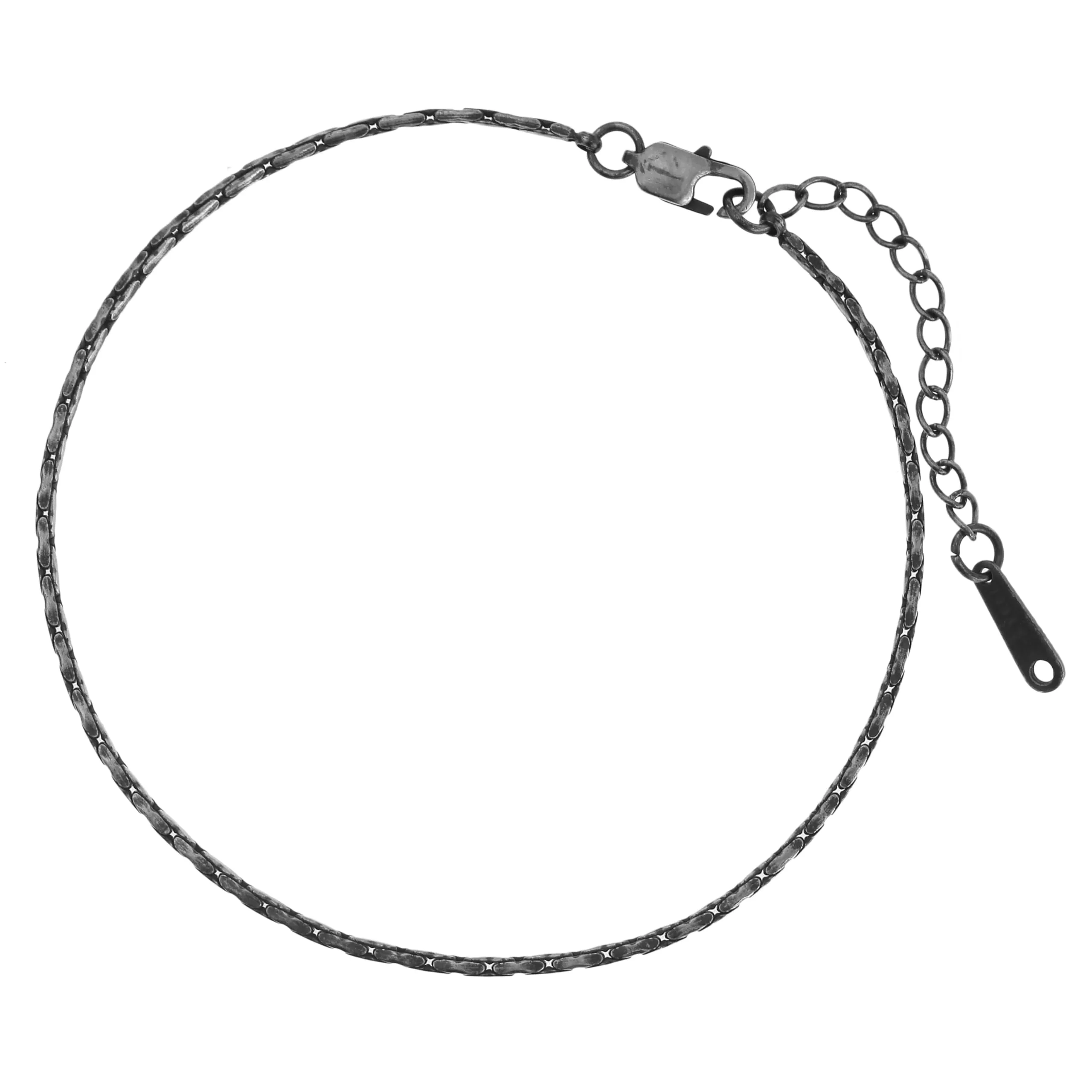 Made by Nami Braccialetto da Uomo in Acciaio Inox Argento/Oro Braccialetto Minimalistico da Uomo Bracciali da Uomo per Uomo Bracciale Argento da Uomo Catena Cuban Link Filigrana Armkette, 18 cm - immagine 1