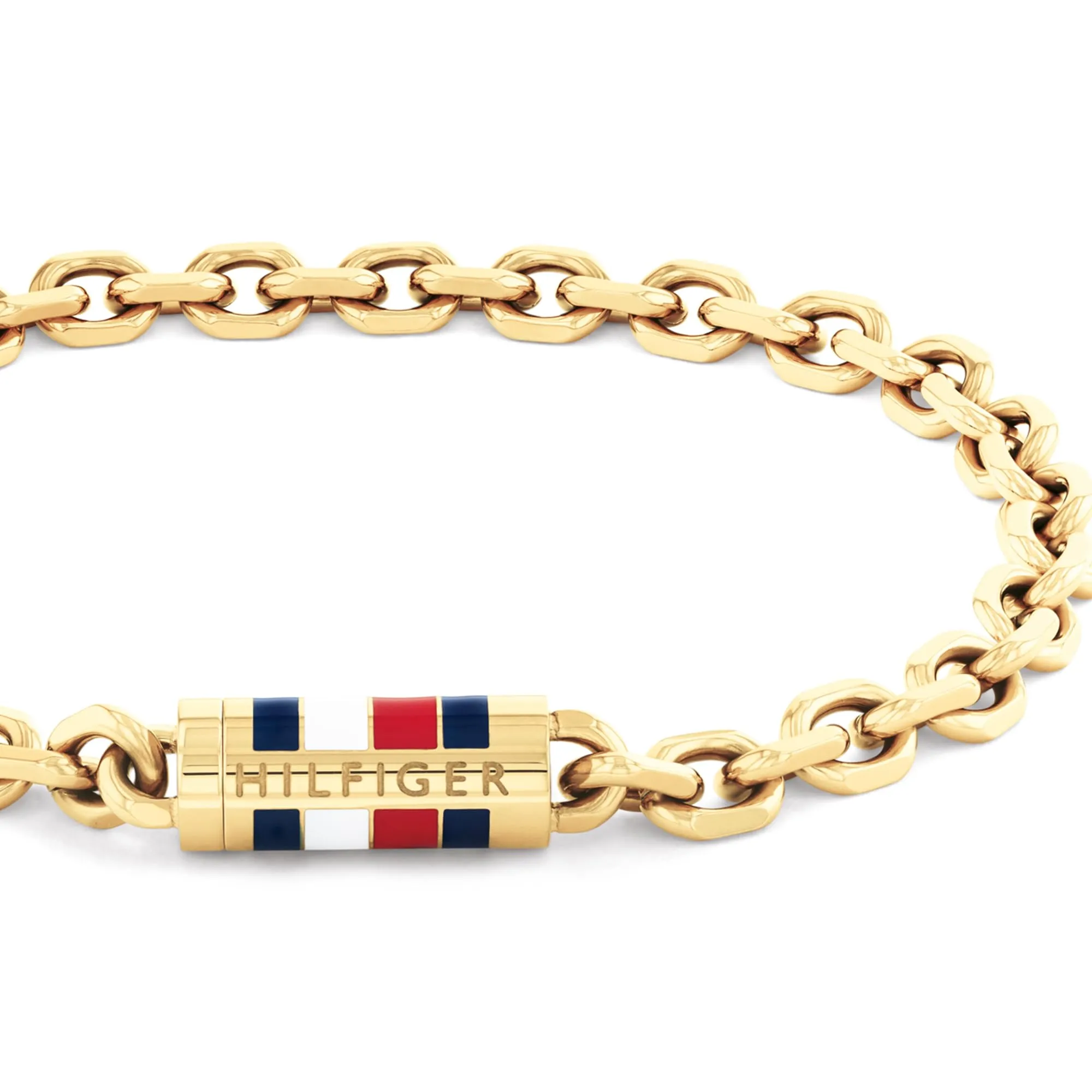 Tommy Hilfiger Jewelry Braccialetto a Catena da Uomo in Oro Giallo - 2790653S - immagine 2