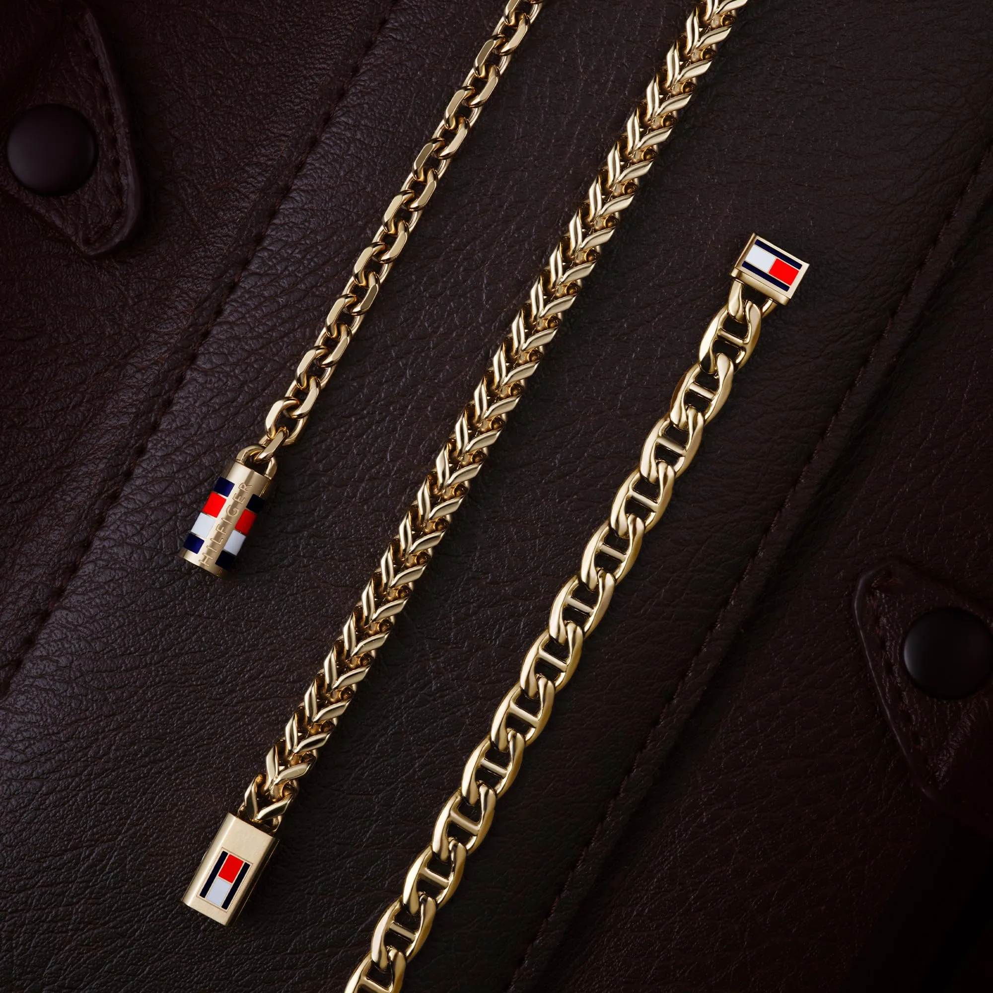Tommy Hilfiger Jewelry Braccialetto a Catena da Uomo in Oro Giallo - 2790653S - immagine 4