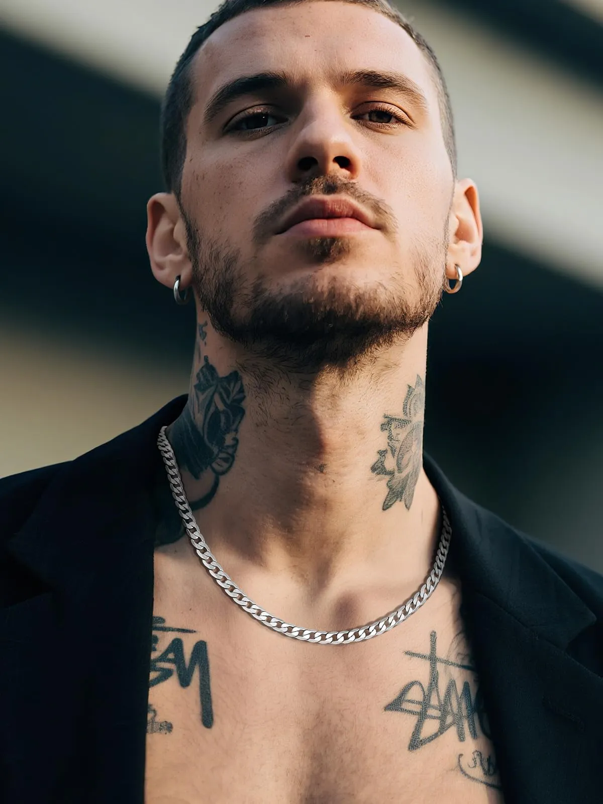 GOLDCHIC JEWELRY Collana Acciaio Uomo a Catena Cubana, Collana Catena Maglia Cubana Hip Hop Collana Uomo Acciaio Inossidabile 316L Collana Ragazzo Punk Con Confezione Regalo - immagine 9