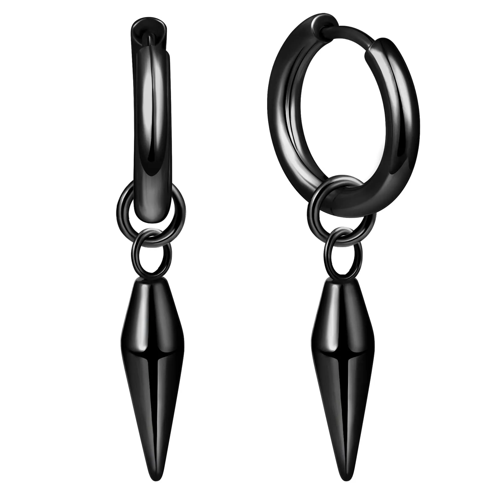 feilok In acciaio inossidabile Uomini Donne Stud Orecchini Set Ear Piercing Barbell Ear Plugs - immagine 1