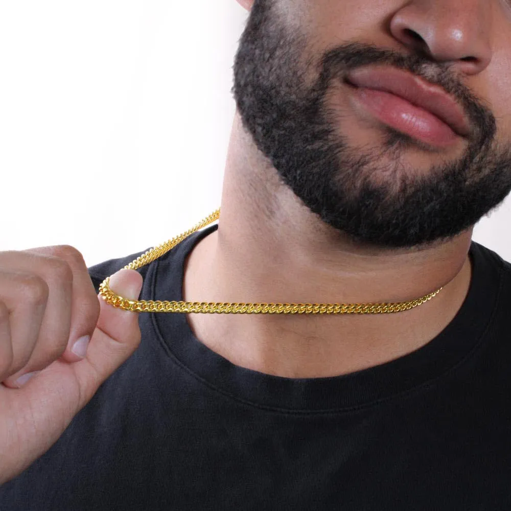 Bramart Collana Uomo Marito Fidanzato Ragazzo sei speciale Ti amo tanto - Idee Regali per lui per Natale anniversario - Cofanetto con DEDICA incluso (Oro - Uomo, Acciaio inossidabile lucidato) - immagine 4