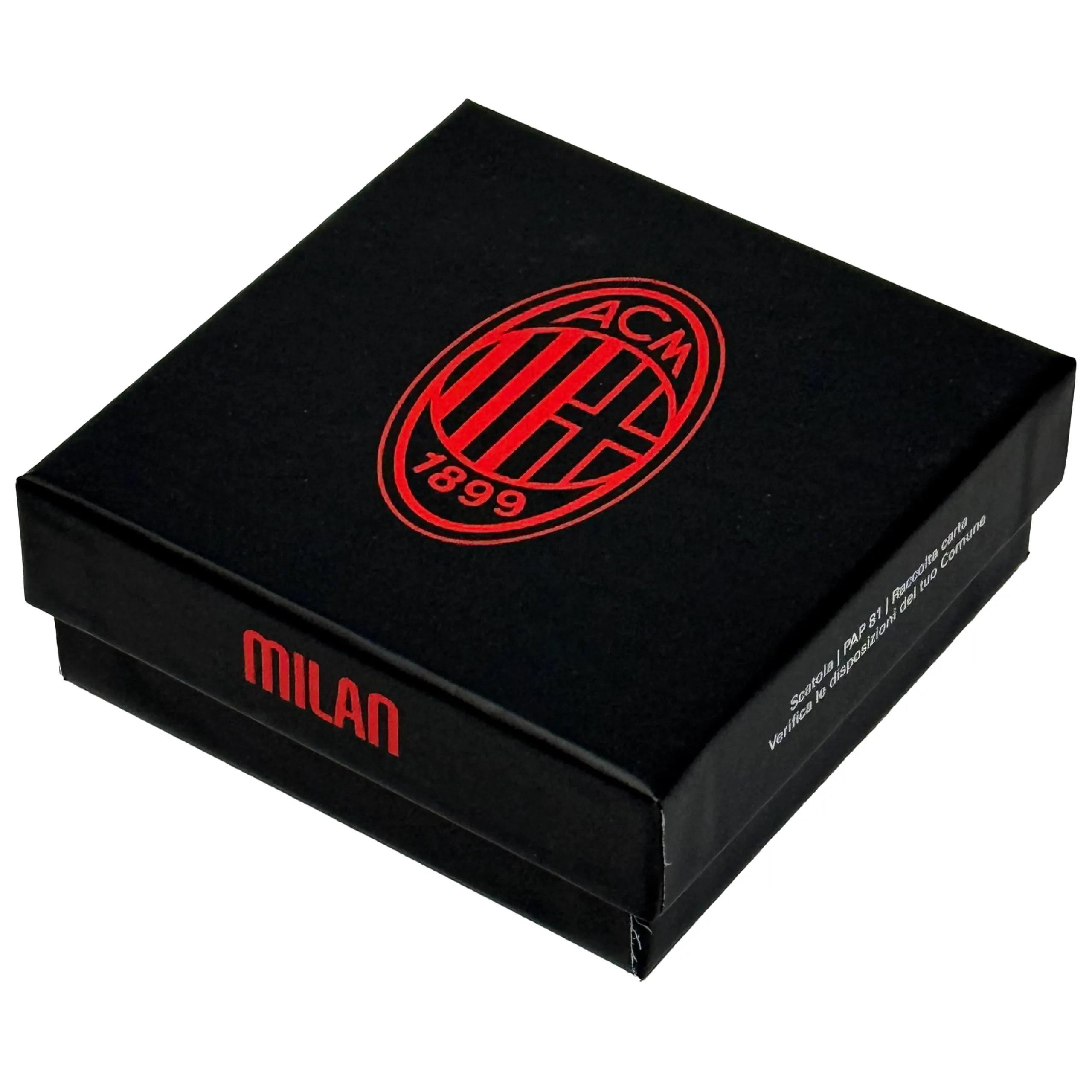 Collana Uomo Donna Ac Milan in Acciaio Inossidabile – Prodotto Ufficiale Calcio – Gioiello con Logo – Idea Regalo Elegante per Tifosi Rossoneri – Ragazzo e Ragazza (Vertical Tag Necklace Modern) - immagine 3