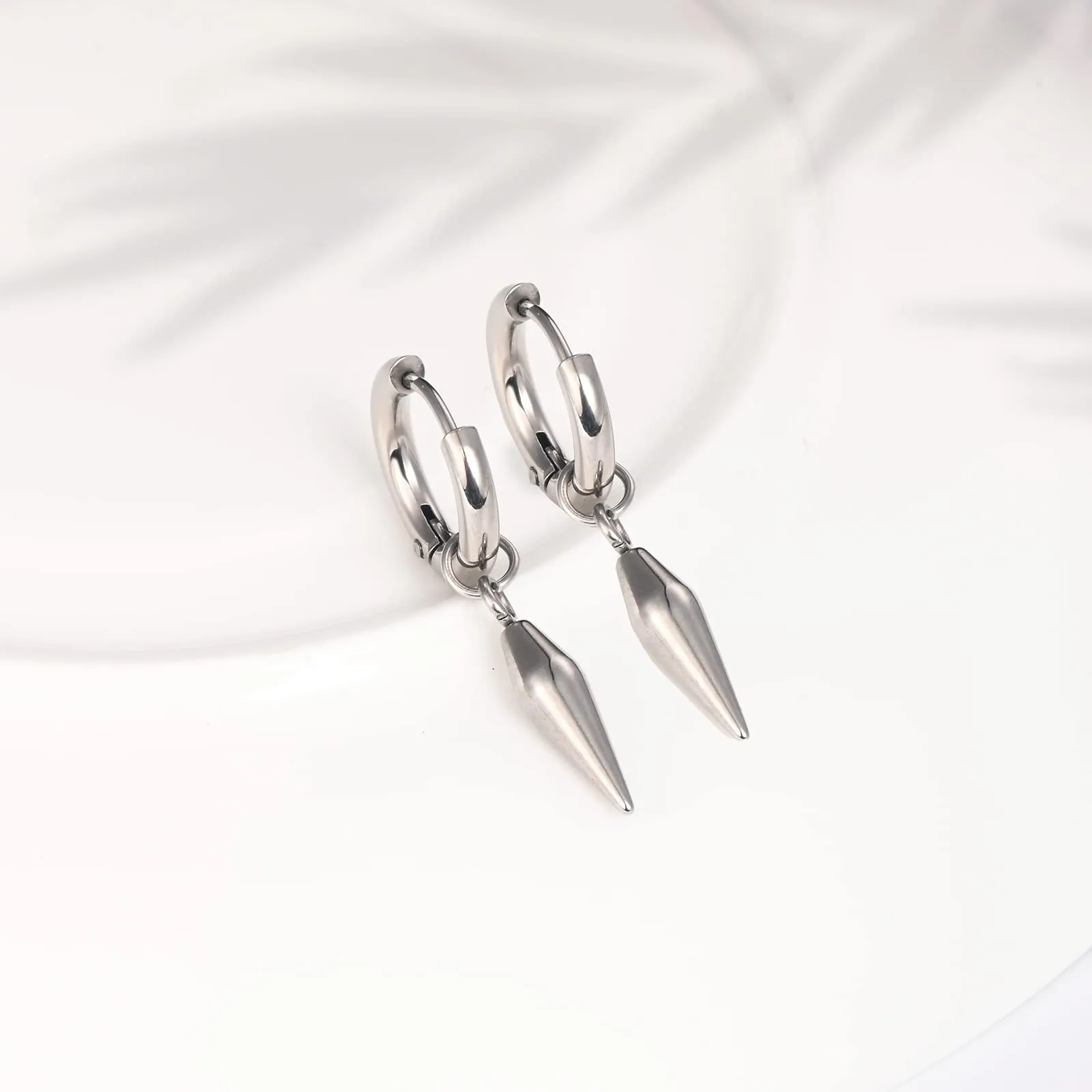 feilok Orecchini Studs Acciaio Inox Cartilage Hoops Barbell Ear Plugs Ear Piercing per le donne - immagine 3
