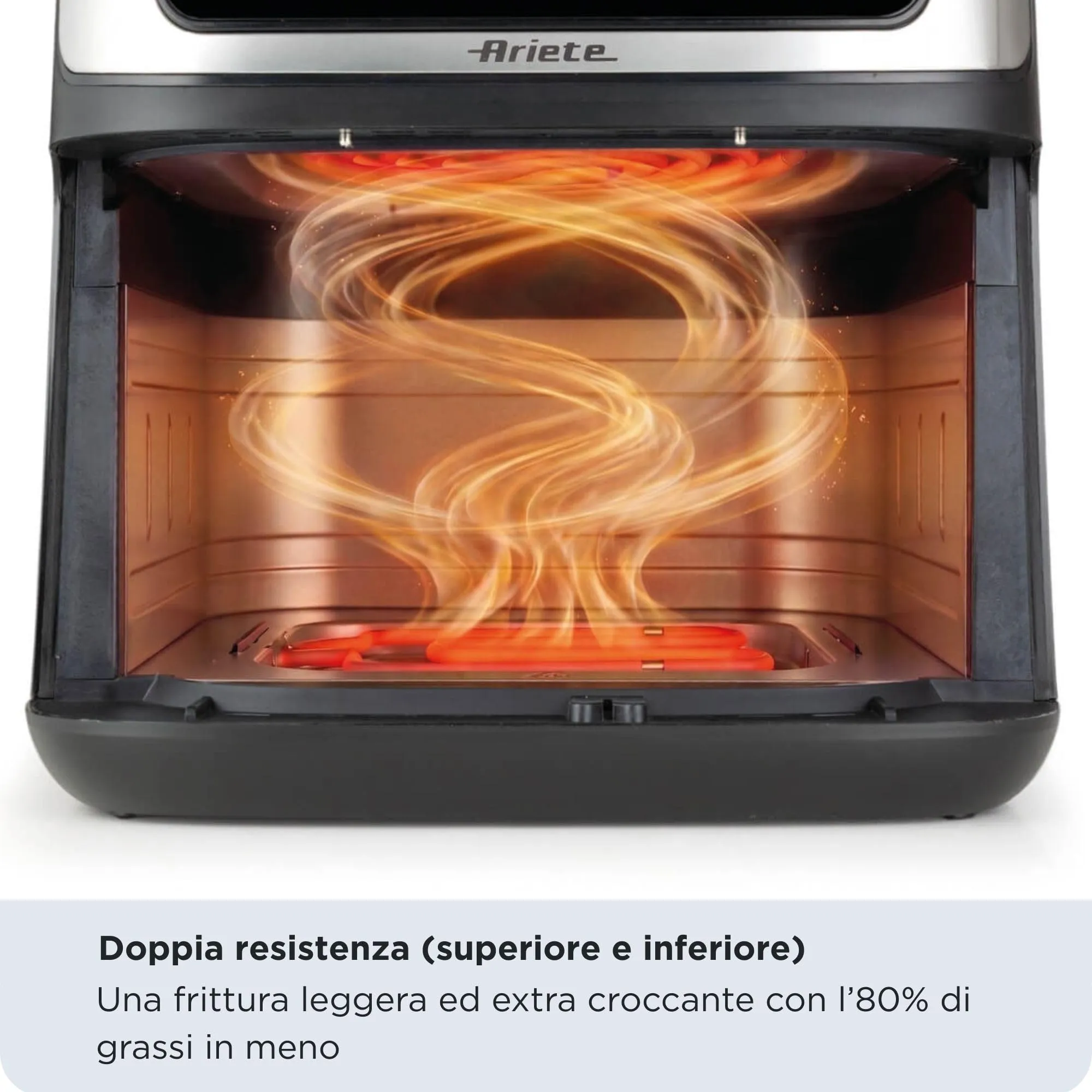 Ariete 4642 Air Fryer e Grill 10L Digital, Friggitrice ad Aria 2100W, Metal - immagine 5