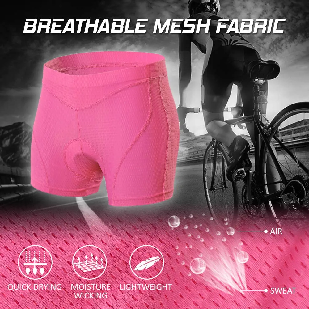 Lixada Pantaloncini Ciclismo Donna Gel 3D Imbottito Biancheria Intima Traspirante per Ciclismo Sport All'aperto, Stile 1, Nero, L - immagine 8