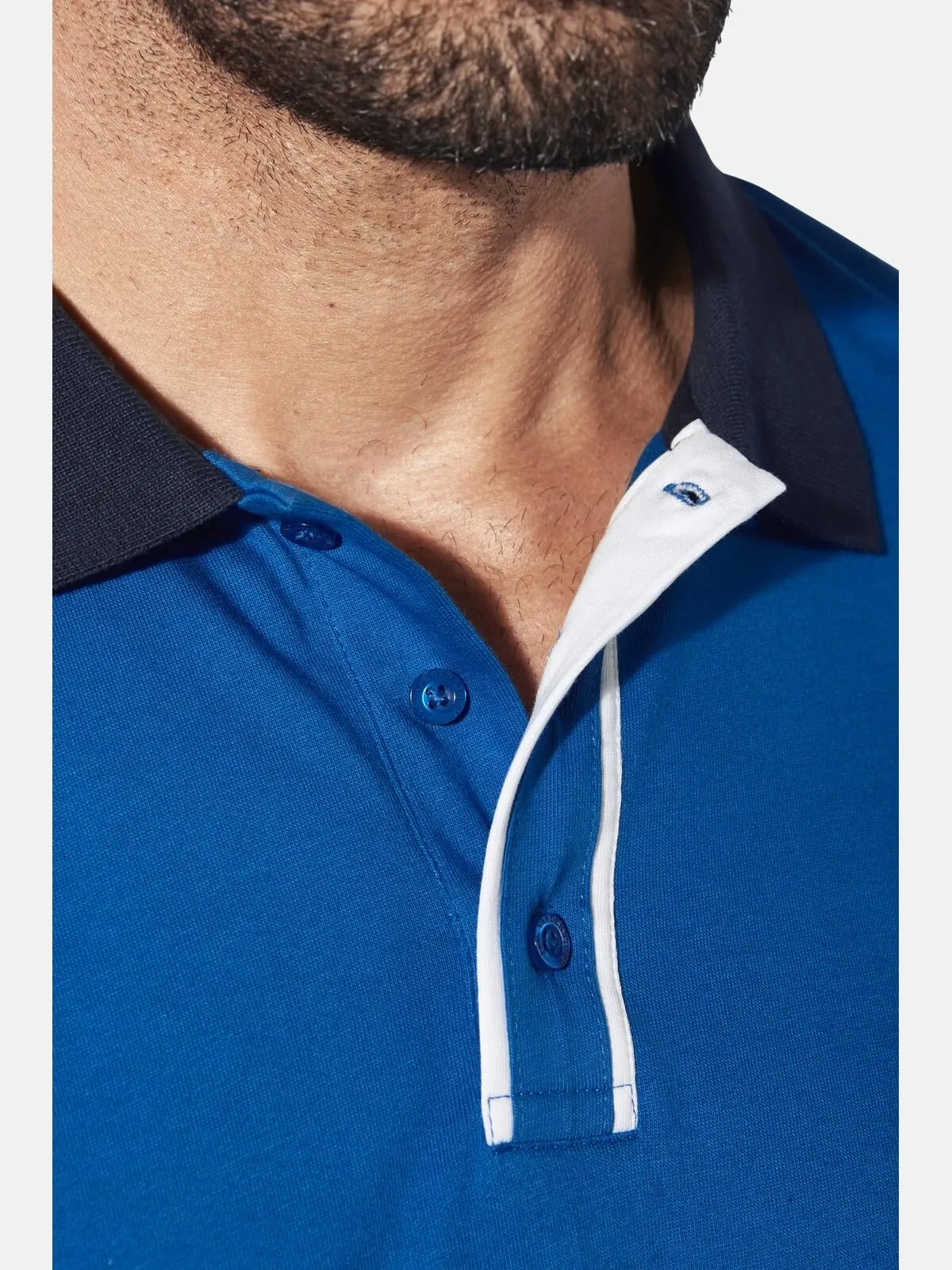 Jan Vanderstorm Polo da uomo Isfried, blu royal, XL - immagine 4