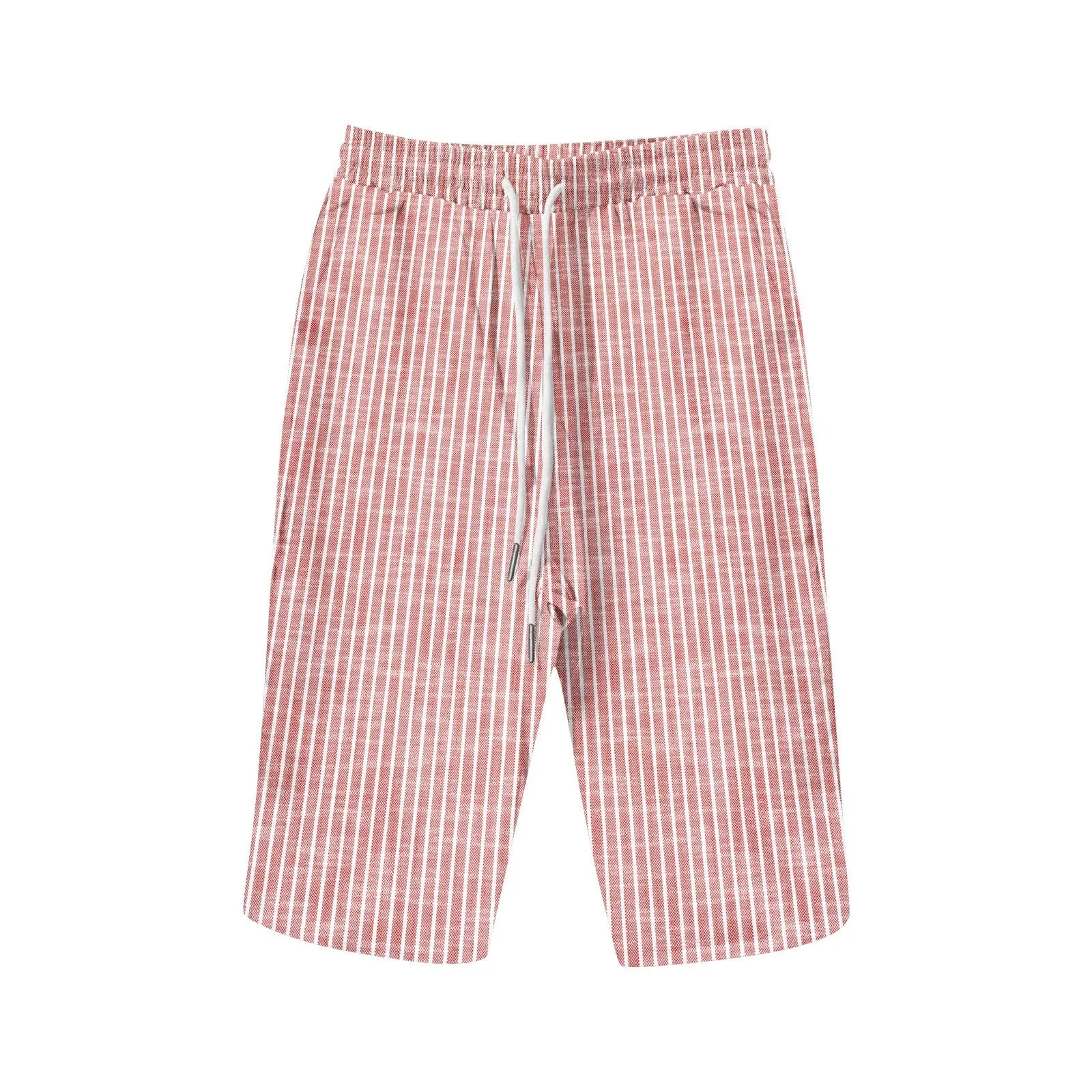 HEONSATI Pinocchietto Taglie Forti Donna Pantalone Eleganti Casual Sportivi Bermuda Capri Cotone E Lino Leggeri Pantaloni 3/4 in Cotone Taglie Forti Pinocchietti Palazzo Larghi Spiaggia Baggy - immagine 3
