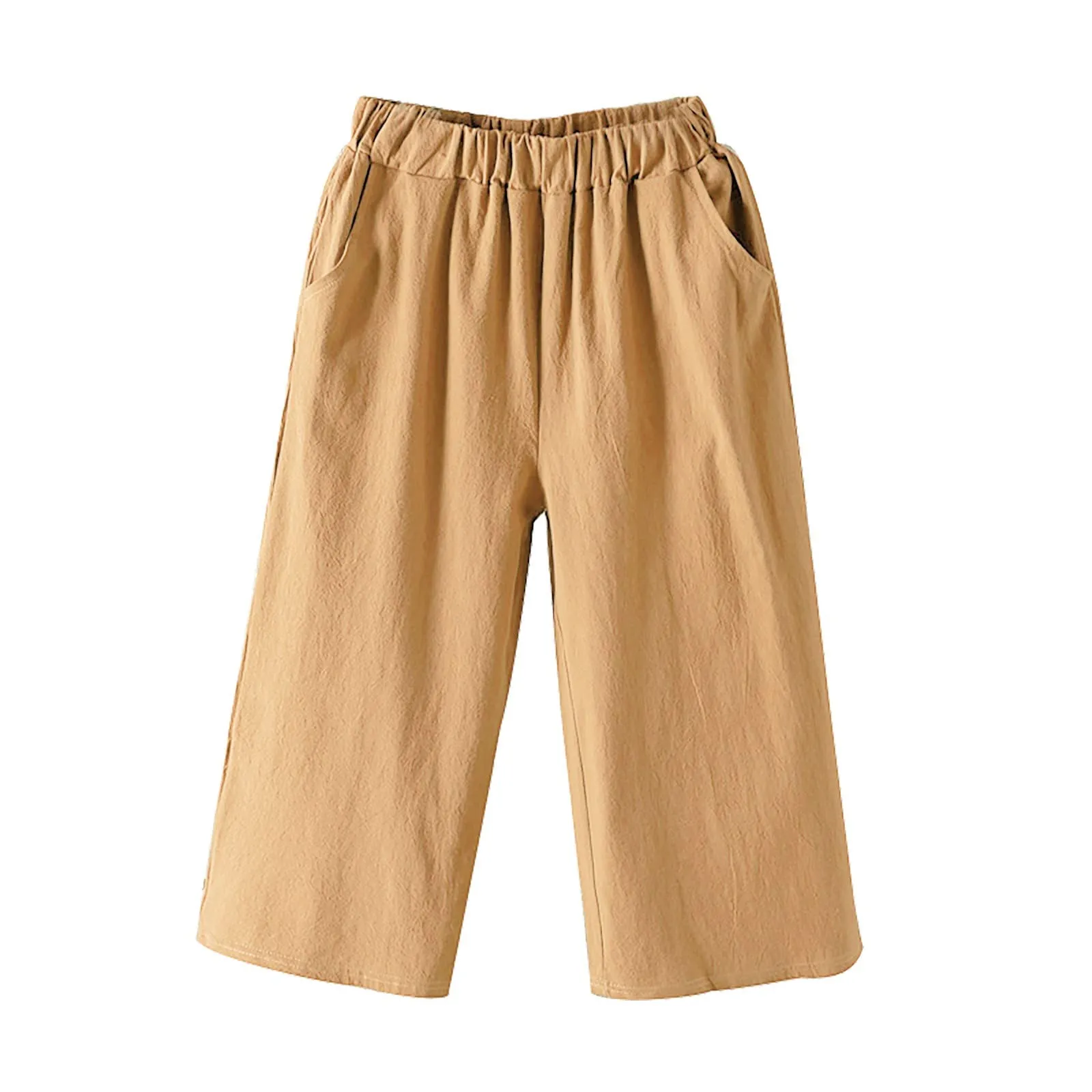 Pinocchietto Donna Taglie Forti Pinocchietti Sportivi Cotone E Lino Casual Bermuda Cropped Leggeri Da Donna Pantalone 3/4 Di Lino Traspiranti Pantaloni Palazzo Larghi Shorts Estivi Taglie Forti - immagine 4