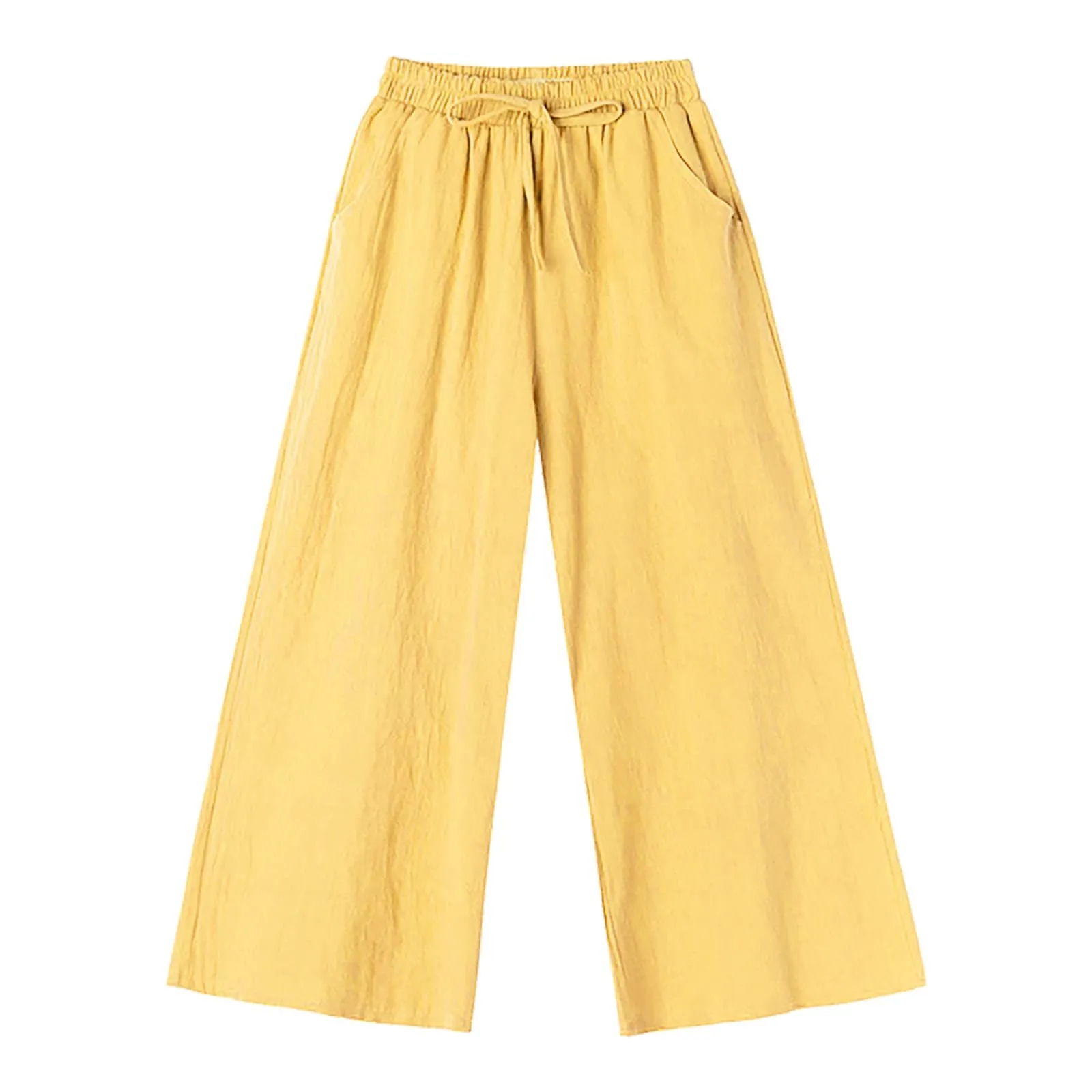 Pinocchietti Estivi Donna Pantaloni Eleganti Sportivi Estivi Pinocchietti 3/4 Cotone E Lino Leggeri Bermuda Capri Di Cotone Elasticizzati Pantalone Della Tuta Da Corsa Pants Da Donna Taglie Forti - immagine 6