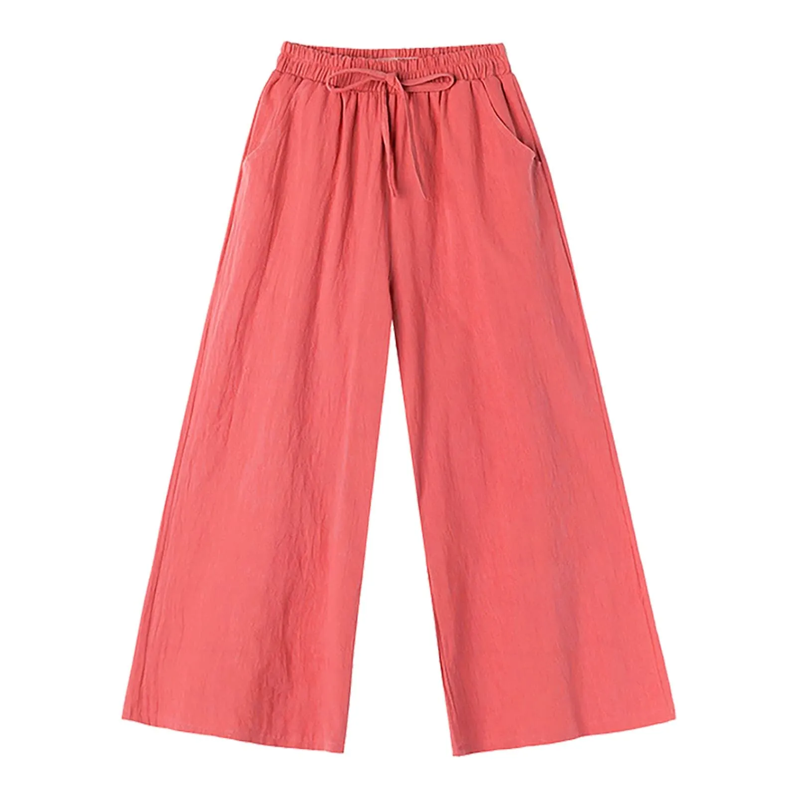 Pinocchietti Estivi Donna Pantaloni Eleganti Sportivi Estivi Pinocchietti 3/4 Cotone E Lino Leggeri Bermuda Capri Di Cotone Elasticizzati Pantalone Della Tuta Da Corsa Pants Da Donna Taglie Forti - immagine 5