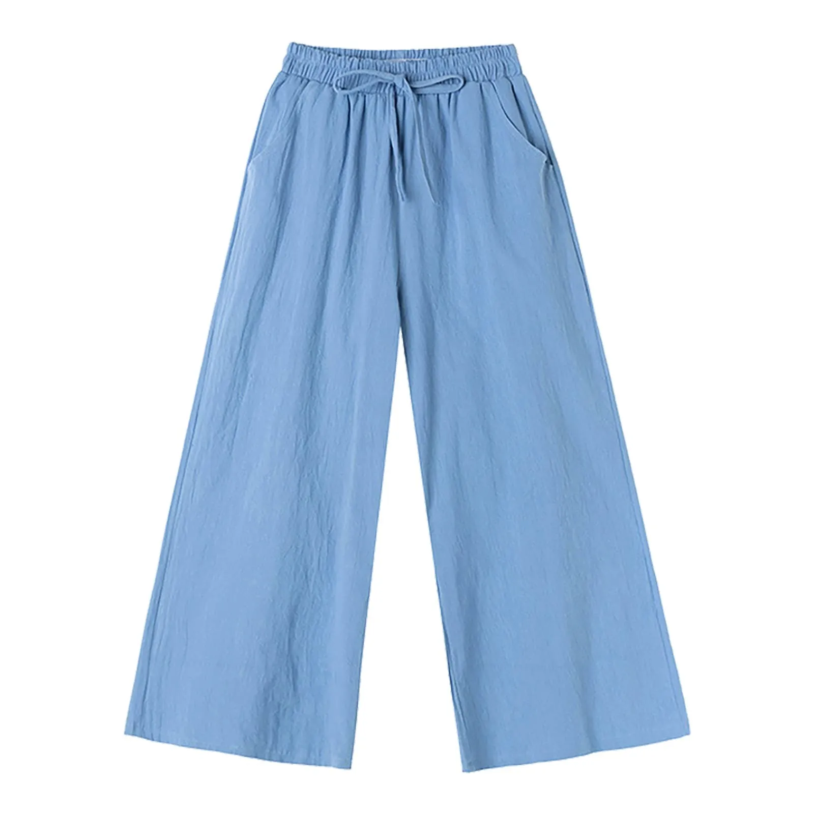 Pinocchietti Estivi Donna Pantaloni Eleganti Sportivi Estivi Pinocchietti 3/4 Cotone E Lino Leggeri Bermuda Capri Di Cotone Elasticizzati Pantalone Della Tuta Da Corsa Pants Da Donna Taglie Forti - immagine 3