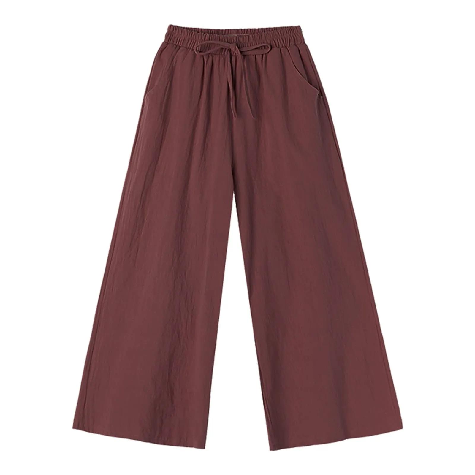 Pinocchietti Estivi Donna Pantaloni Eleganti Sportivi Estivi Pinocchietti 3/4 Cotone E Lino Leggeri Bermuda Capri Di Cotone Elasticizzati Pantalone Della Tuta Da Corsa Pants Da Donna Taglie Forti - immagine 5