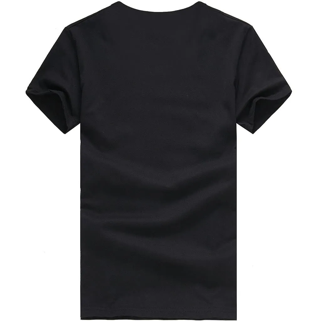 Generico T Shirt Sportiva Donna - Magliette Donna Eleganti - Elegante T Shirt Estiva Casual Maglietta Top con Girocollo Vintage Stampa Classico Top Tees - immagine 5