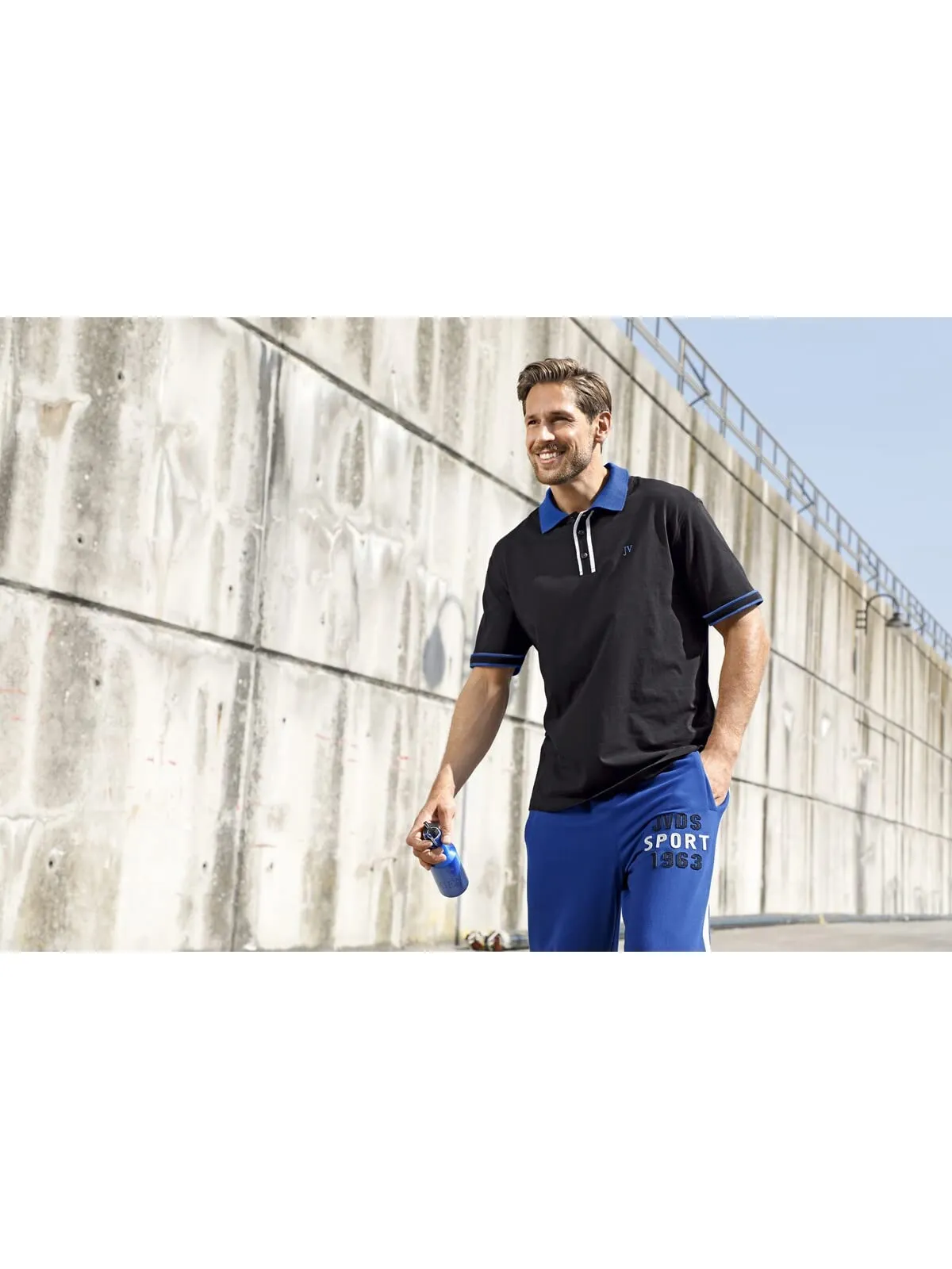 Jan Vanderstorm Polo da uomo Isfried, Nero , L - immagine 5
