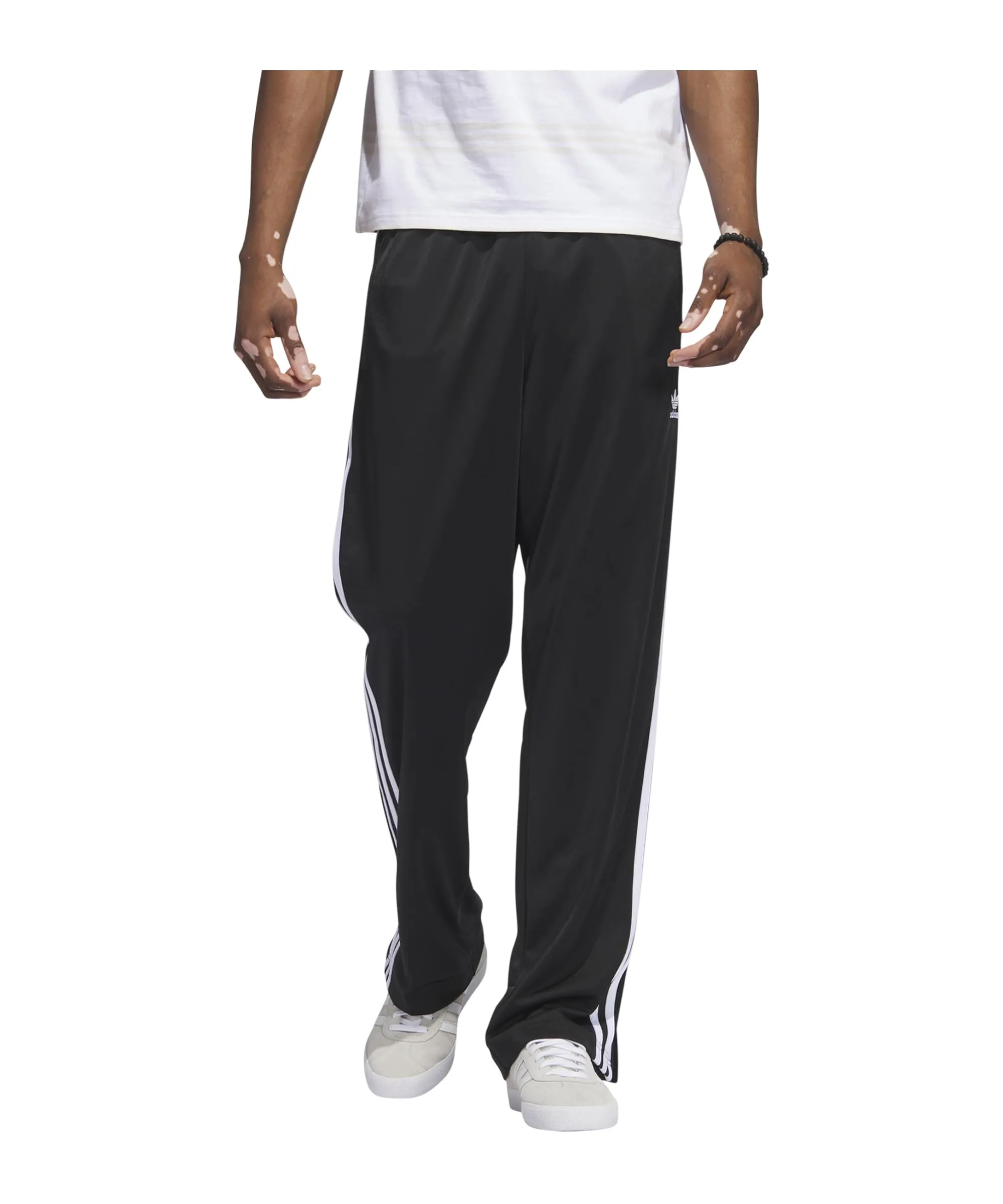 ADIDAS IJ7055 Firebird TP Pantaloni Sportivi Uomo Black/White Taglia XS - immagine 5