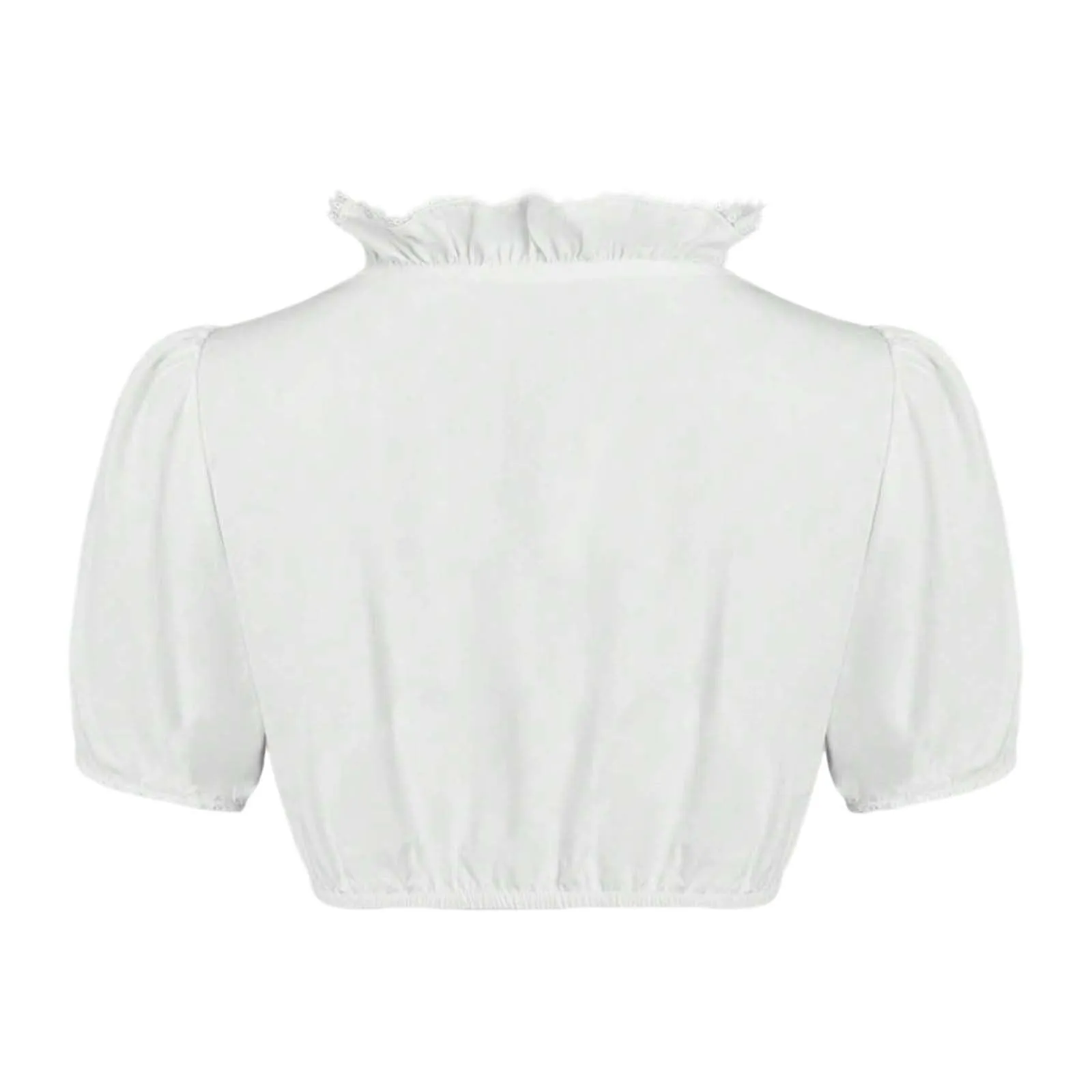 Vhersily Germania Oktoberfest Abito Dirndl Camicia Oktoberfest Donna Costume Bavarese Vestito Elegante Colore Bianco, A Maniche Corte per Feste, Halloween, Carnevale e Party Tradizionali, Clubwear - immagine 4