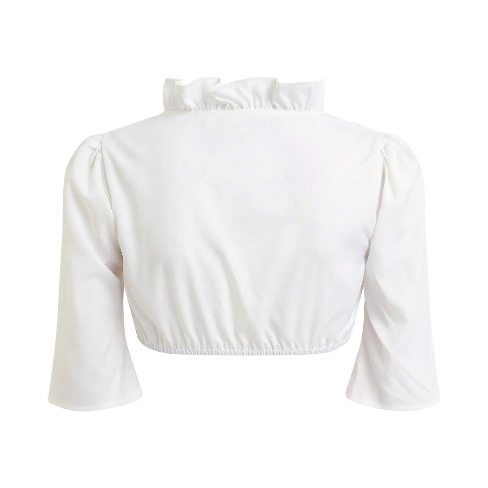 Vhersily Germania Oktoberfest Abito Dirndl Camicia Oktoberfest Donna Costume Bavarese Vestito Elegante Colore Bianco, A Maniche Corte per Feste, Halloween, Carnevale e Party Tradizionali, Clubwear - immagine 9