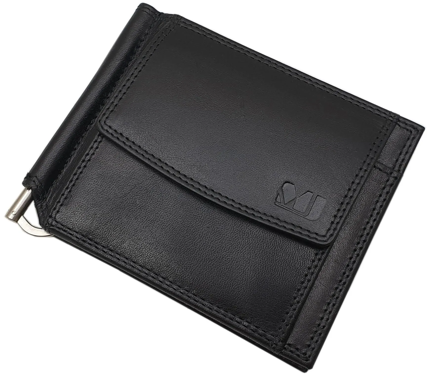 myledershop Vacchetta dollarclip portafoglio MJ-Design-Germany in nero - immagine 6