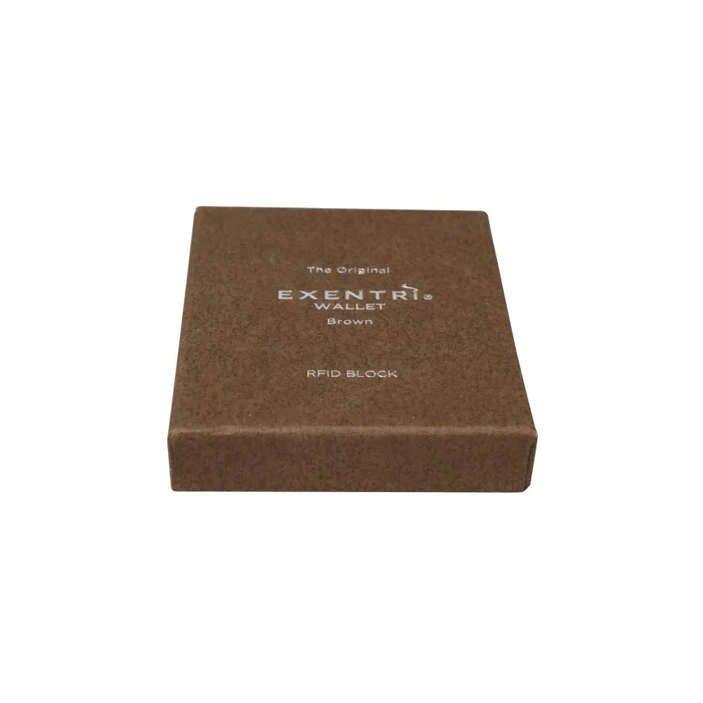 EXENTRI Portafogli tri-fold - Blocco RFID con clip di chiusura in acciaio inossidabile - immagine 5