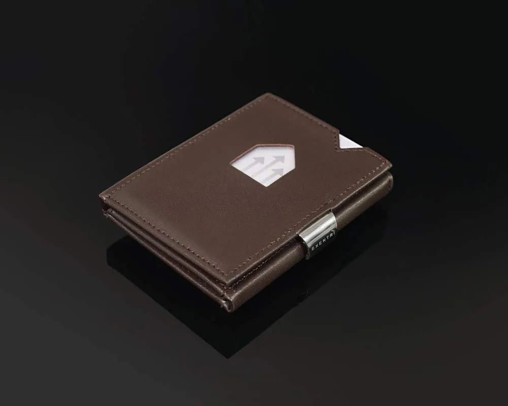 EXENTRI Portafogli tri-fold - Blocco RFID con clip di chiusura in acciaio inossidabile - immagine 6