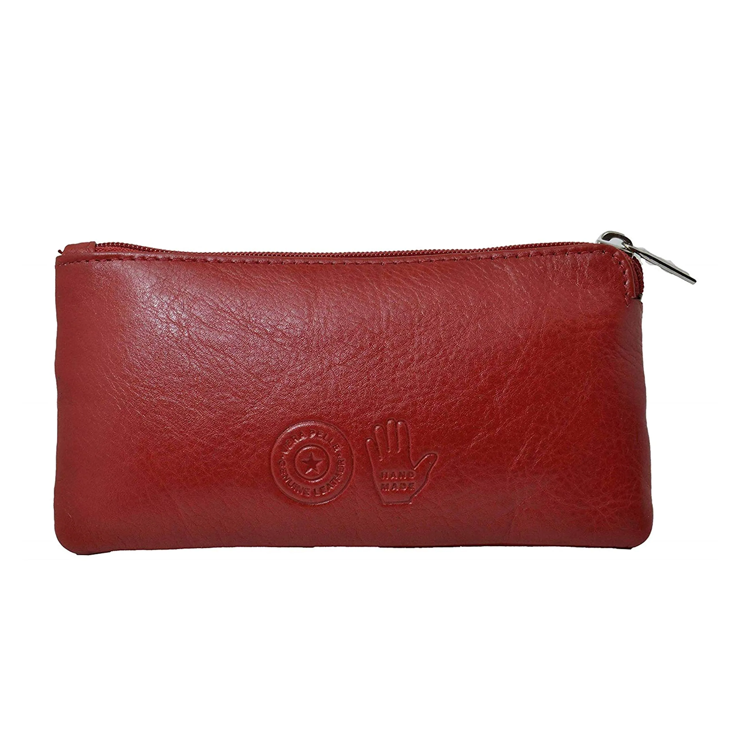 CONTE MASSIMO Portachiavi Per Uomo e Donna, Vera Pelle, 2 Tasche con Cerniera, Ganci, Con Scatola Regalo - immagine 3