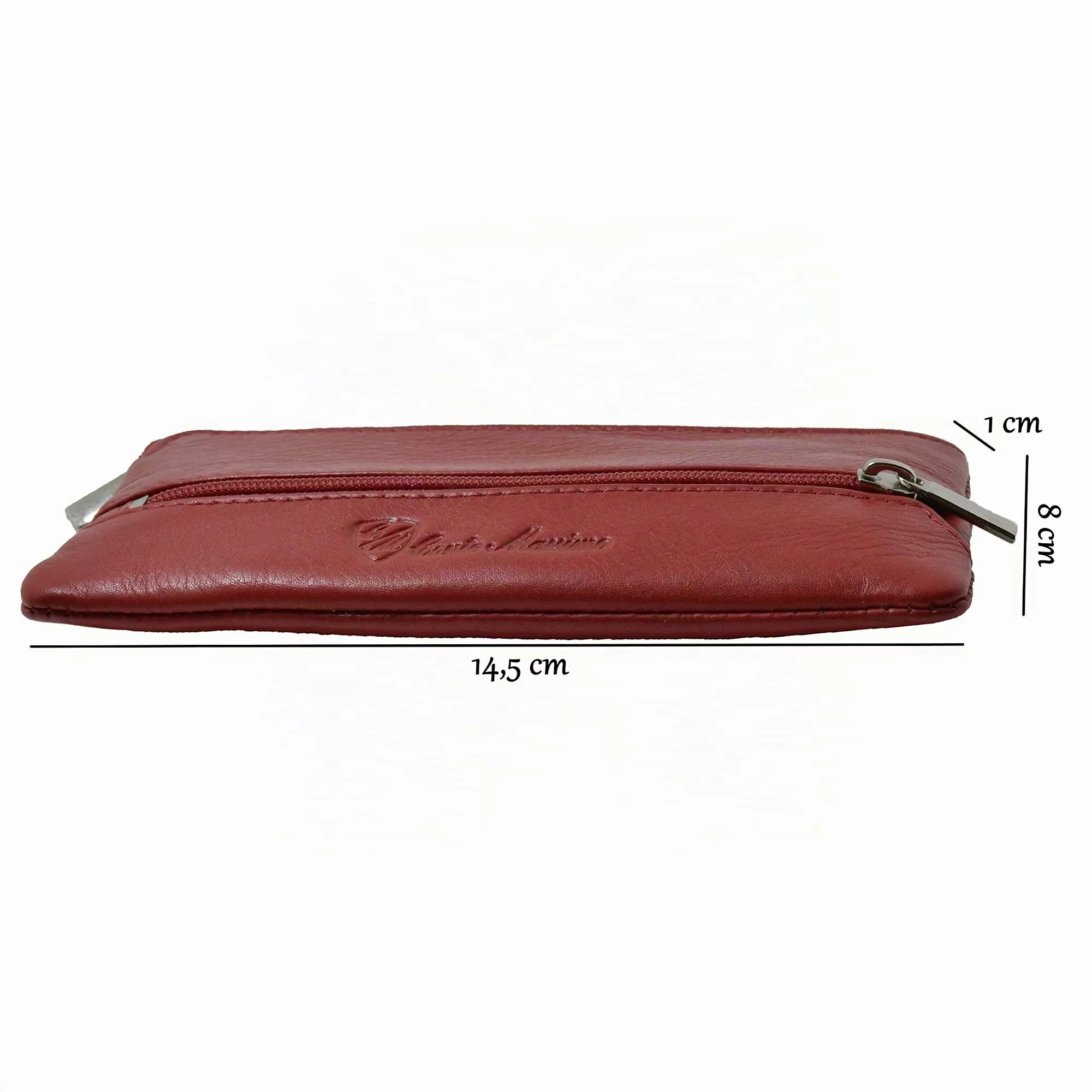 CONTE MASSIMO Portachiavi Per Uomo e Donna, Vera Pelle, 2 Tasche con Cerniera, Ganci, Con Scatola Regalo - immagine 4