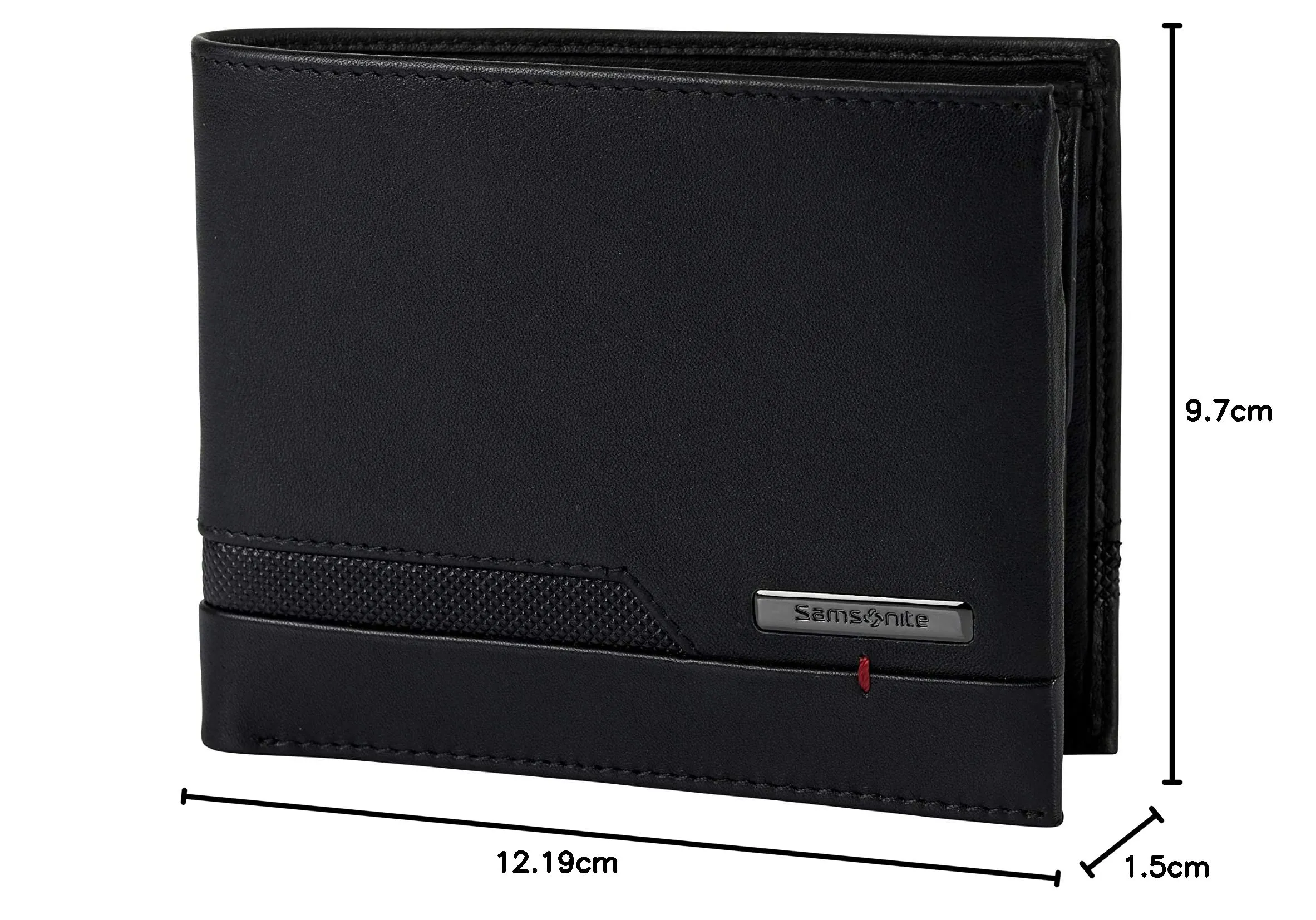Samsonite Pro-DLX 5 SLG Accessori da Viaggio- Portafogli, Portafoglio Orizzontale: 12.2 x 1.5 x 9.7 cm, Nero (Black) - immagine 4