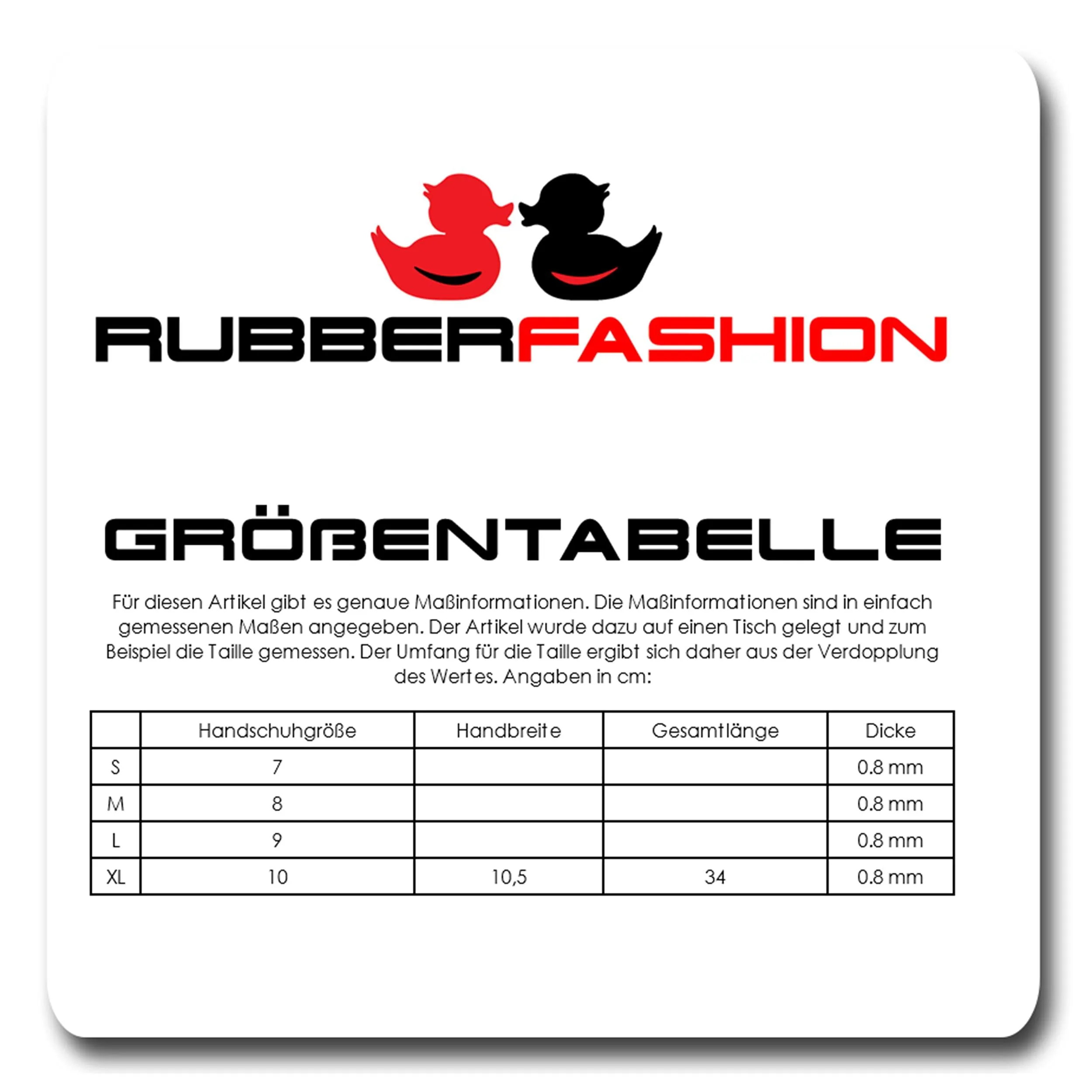 Rubberfashion Guanti in lattice corti - Sexy Rubber Gloves - guanti in lattice corti fino al polso per donne e uomini nero 0,4 mm XL - immagine 7