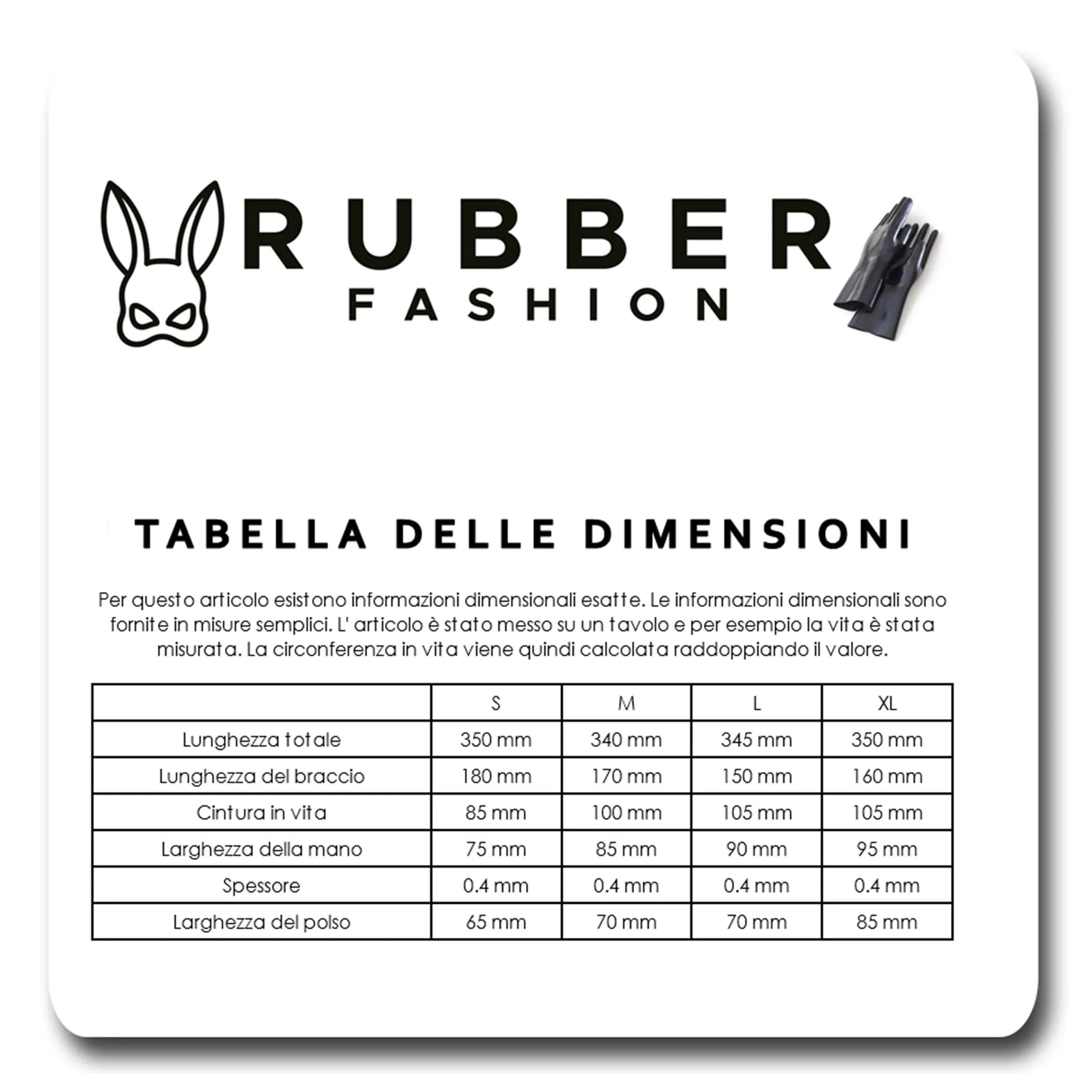 Rubberfashion Guanti in lattice corti - Sexy Rubber Gloves - guanti in lattice corti fino al polso per donne e uomini marrone 0.4mm M - immagine 4