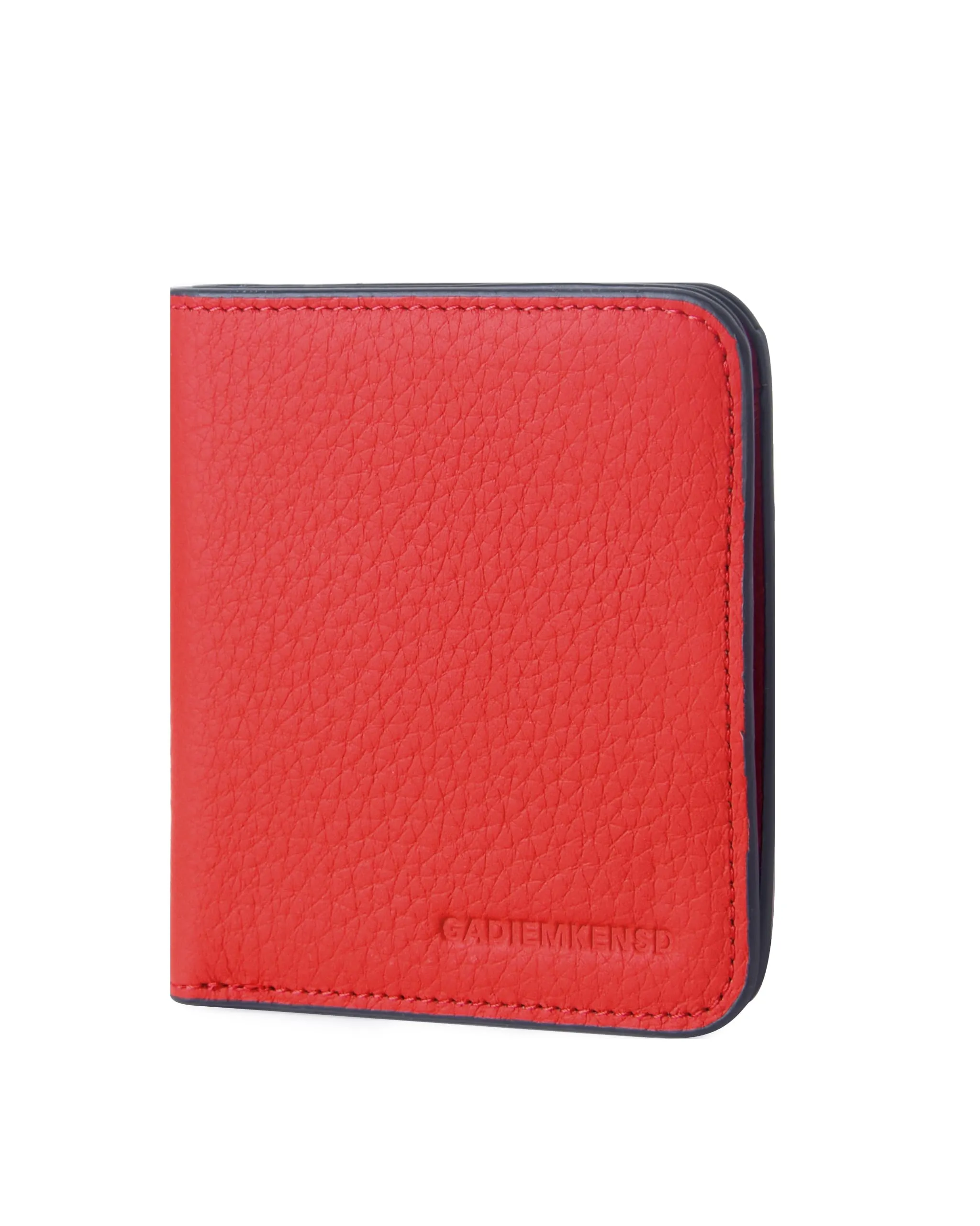 GADIEMKENSD Small Wallet Women Purses RFID Blocking Leather Bi-fold Card Holder with Zip Coin Pocket Stitch Purse for Lanyard Oyster Cards Bus Cards Protector Pouch with Card Cash Slots Red - immagine 7