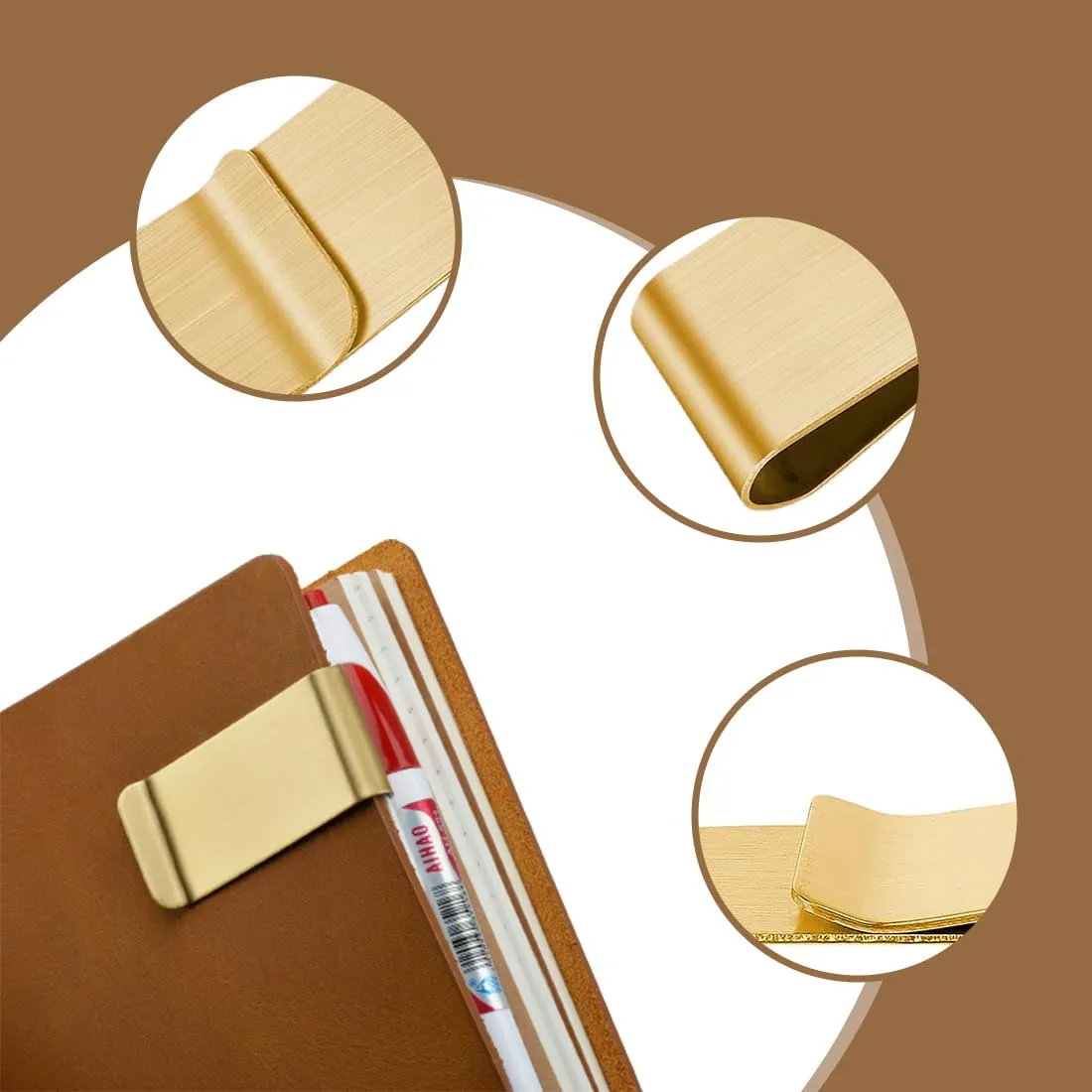 JSKWIKE 2 pezzi Fermasoldi in acciaio inox, sottile, per banconote, porta carte di credito, per uomini e donne - immagine 3