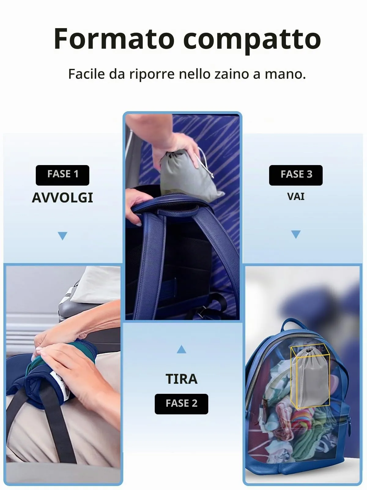 Inspireyes Cuscini da viaggio aerei, accessori da viaggio approvati FSA HSA per voli lunghi, cuscino da viaggio auto per bambini, maschera per dormire in aereo, Grigio scuro - immagine 6