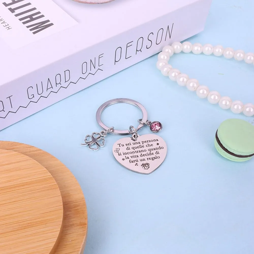 LXSAZP Regalo Amica Portachiavi Amicizia Migliori Regali Sorelle - immagine 5