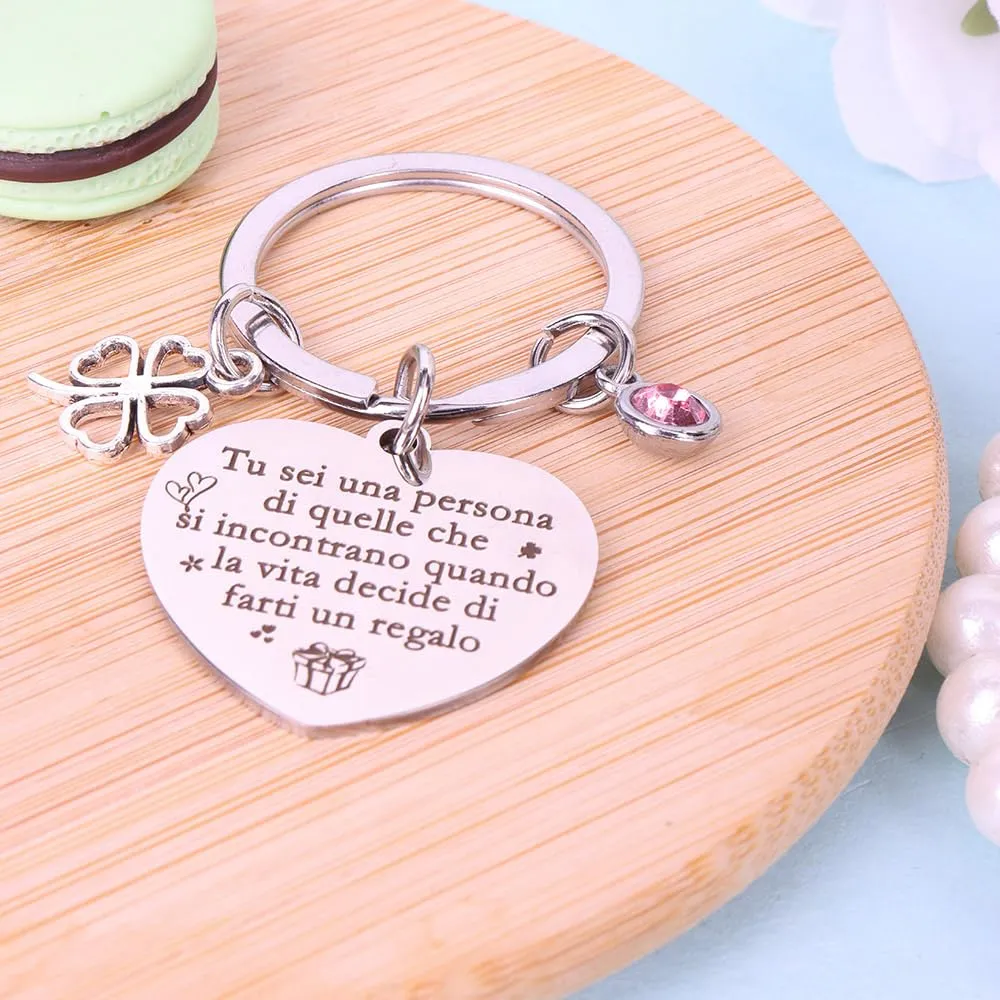 LXSAZP Regalo Amica Portachiavi Amicizia Migliori Regali Sorelle - immagine 6