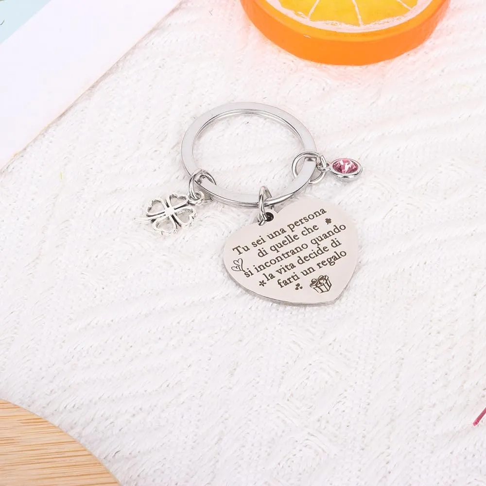 LXSAZP Regalo Amica Portachiavi Amicizia Migliori Regali Sorelle - immagine 7