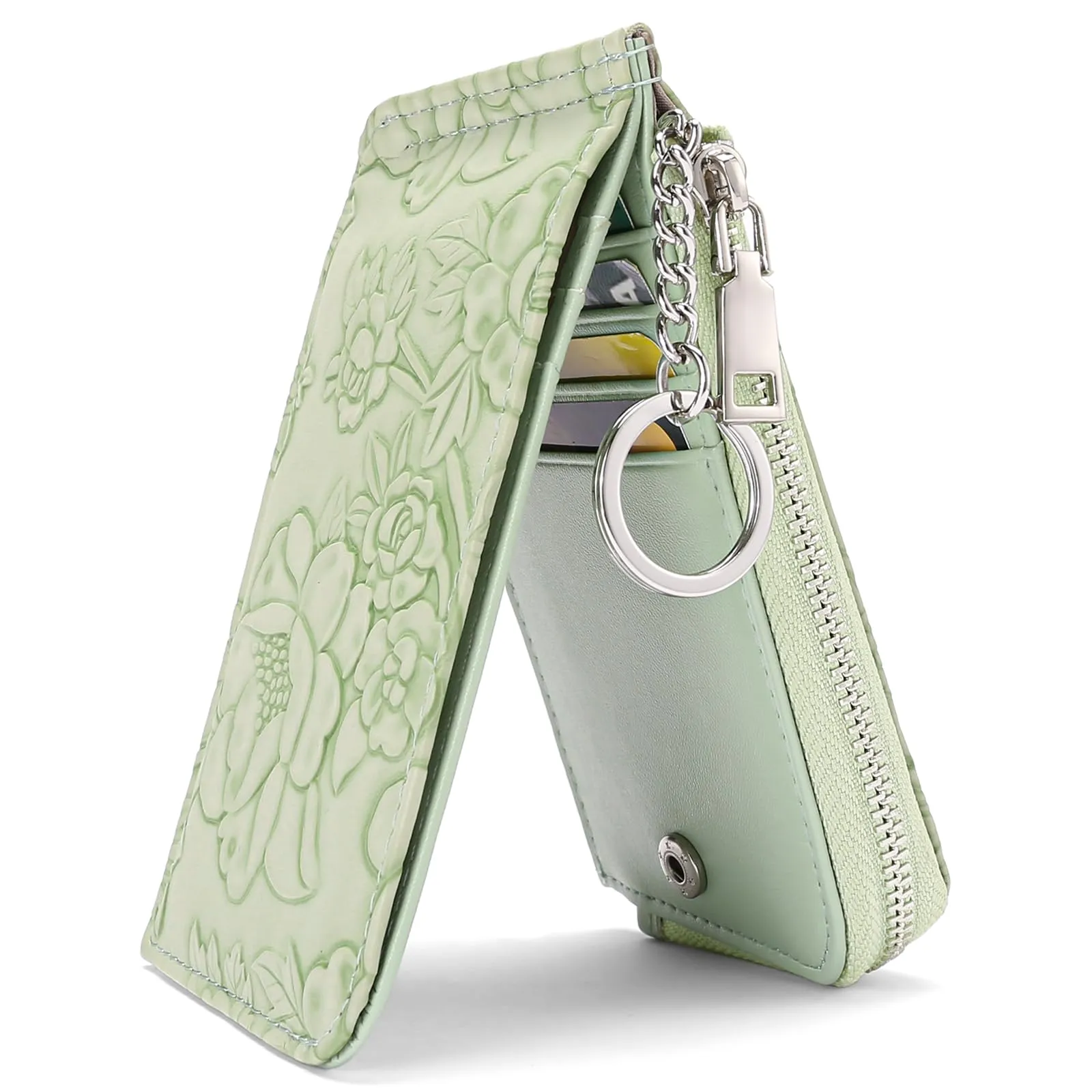 GAEKEAO Portafoglio Donna Piccolo con Blocco RFID Portafoglio da Donna con Tasca a Zip - immagine 1
