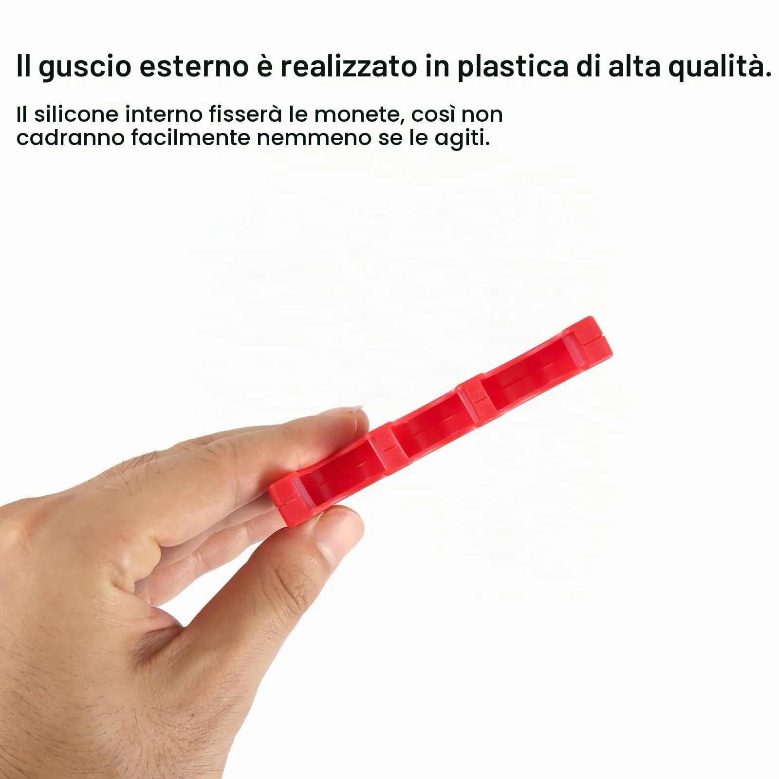 2 con monete 6 slot rettangolari in plastica portamonete in yen giapponese - immagine 4