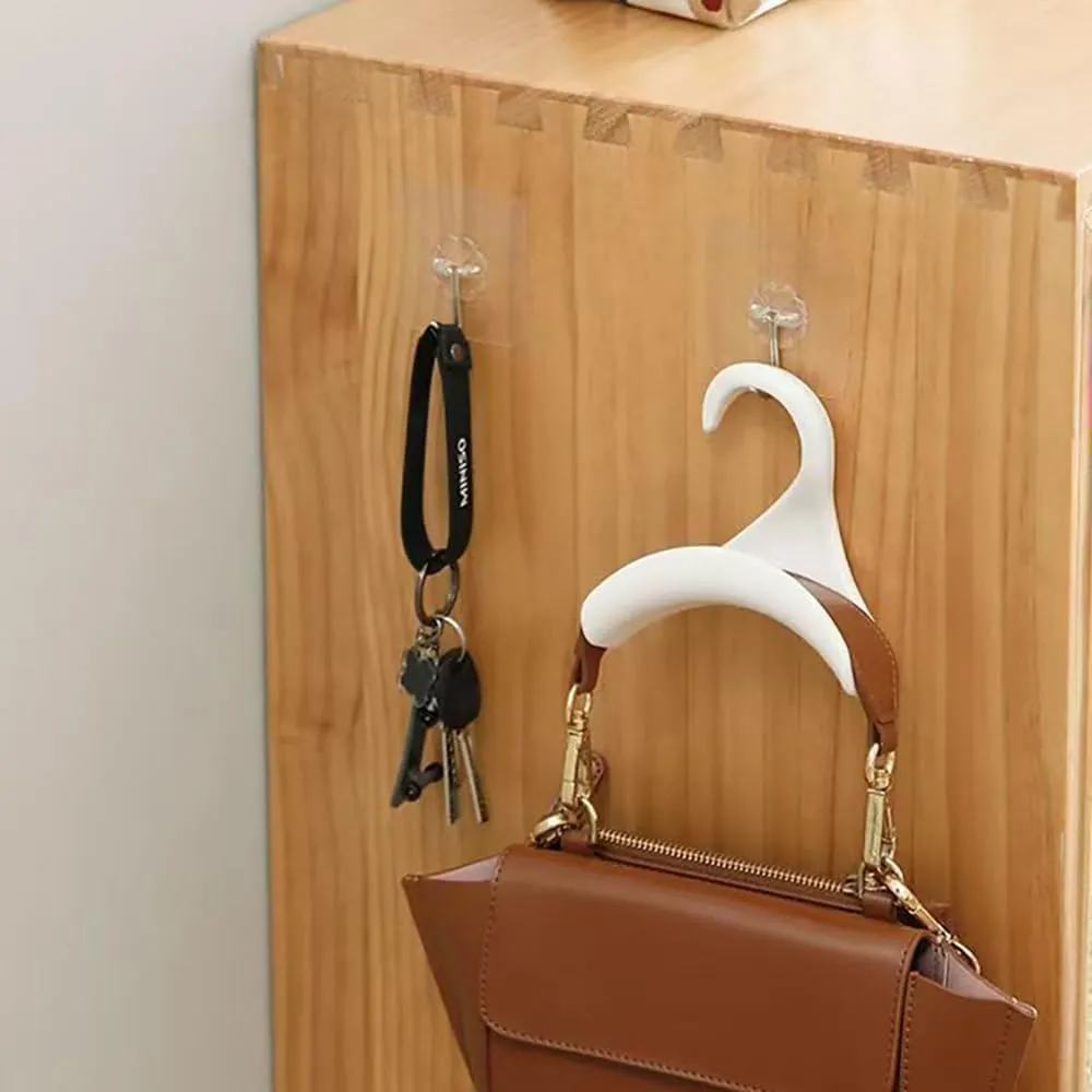 10 Pezzi Ganci per Borse Appendiabiti PP Appendi Borse Hook Portaborse - immagine 4
