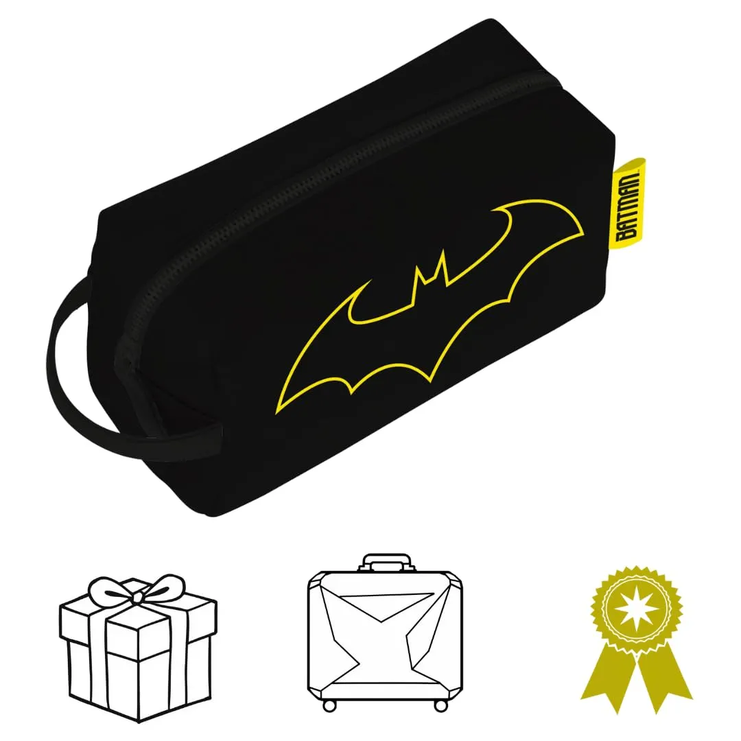 ARDITEX, Batman Beauty Case Impermeabile, Borsa da Toilette per Uomo e Bambino, Astuccio 100% PU, Ideale per organizzare Prodotti per l’Igiene o i tuoi piccoli Oggetti, 3 x 22 x 8 cm - immagine 3