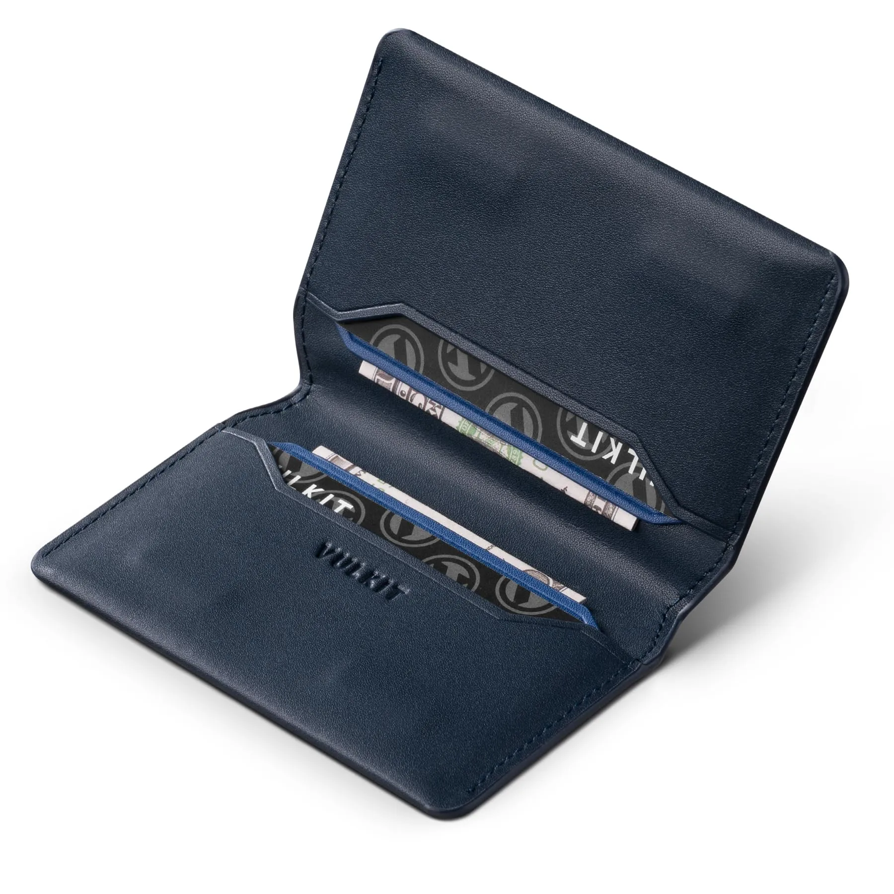 VULKIT Porta Carte di Credito Sottile e Minimalista in Pelle con Protezione RFID Tasca Frontale e Chiusura Magnetica - immagine 1