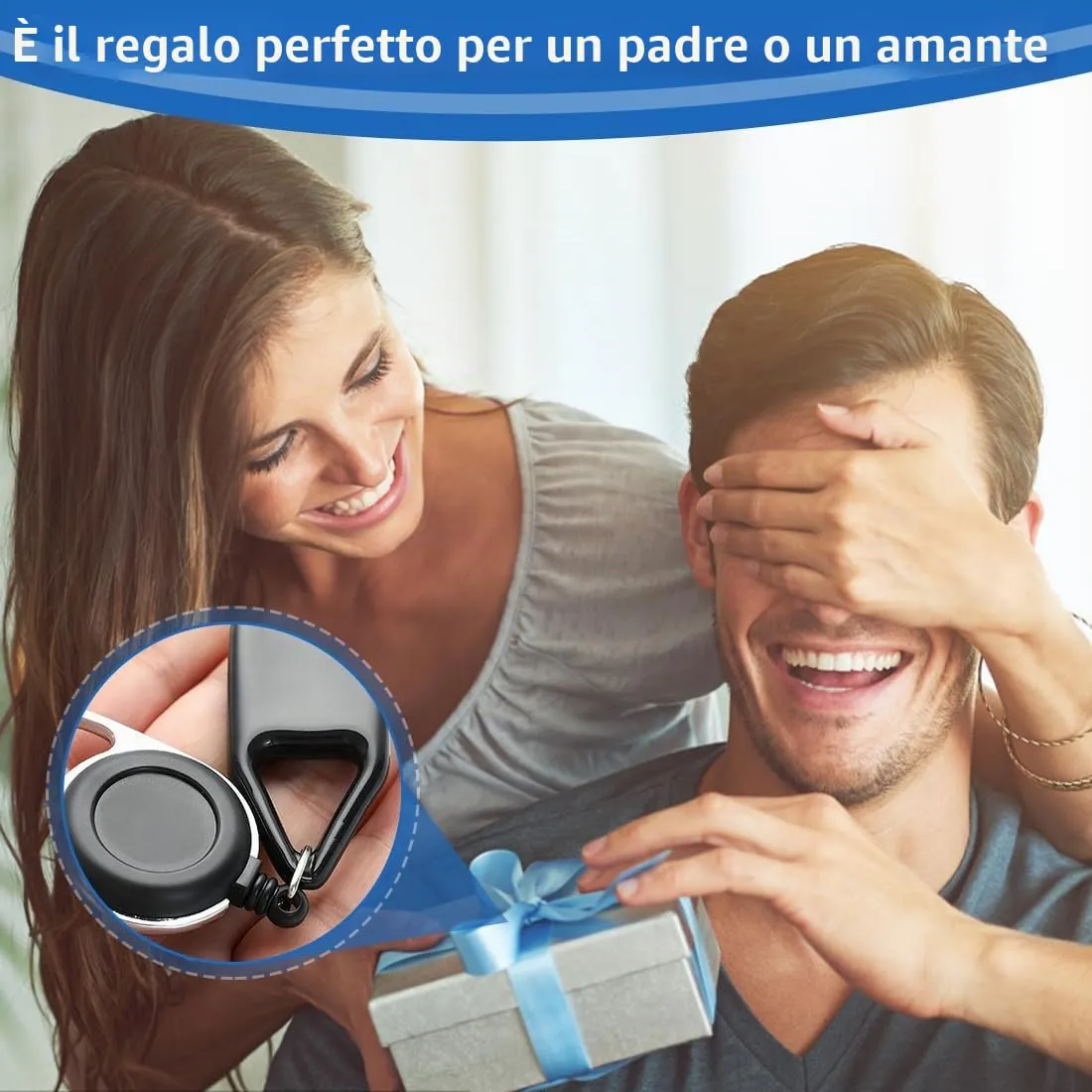YOFDAL 3 Pezzi Porta porta accendino allungabile portachiavi allungabile Protezione Antifurto(Nero) - immagine 5