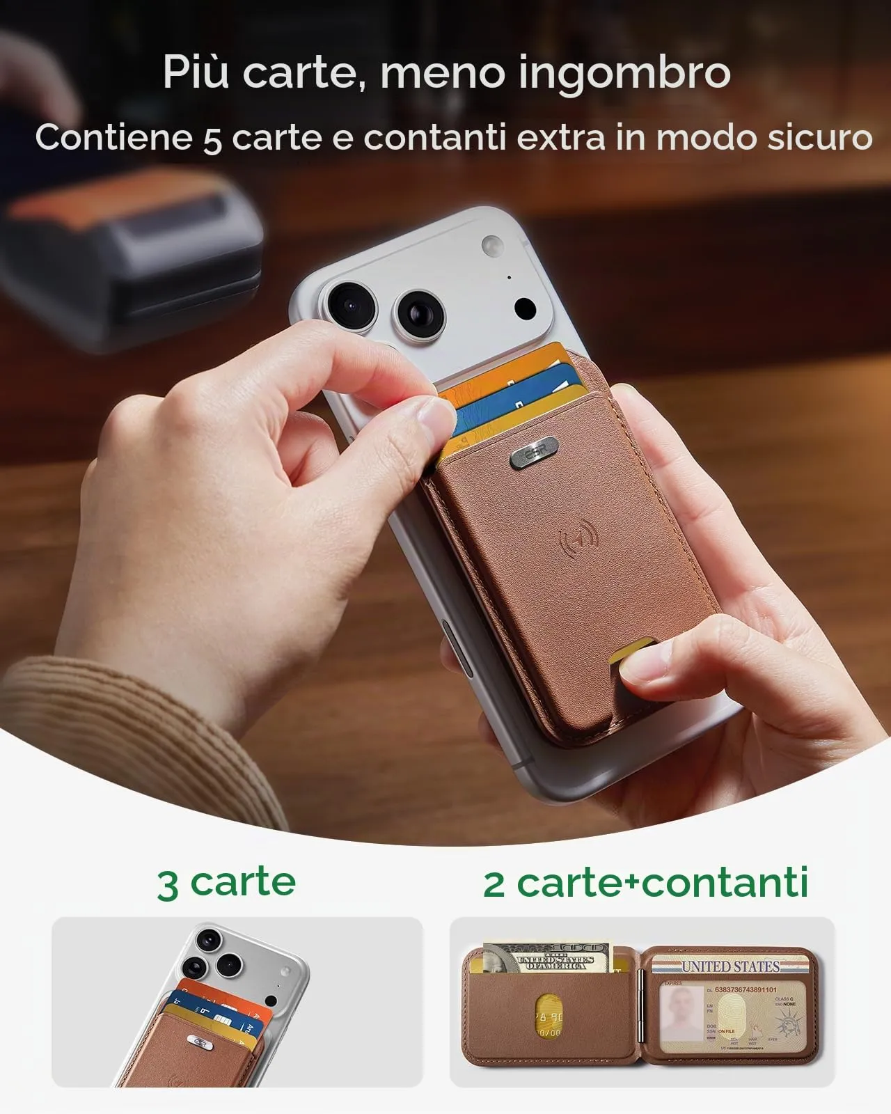 ESR Portafoglio MagSafe con Funzionalità completa con App Dov'è di FindMy - immagine 5