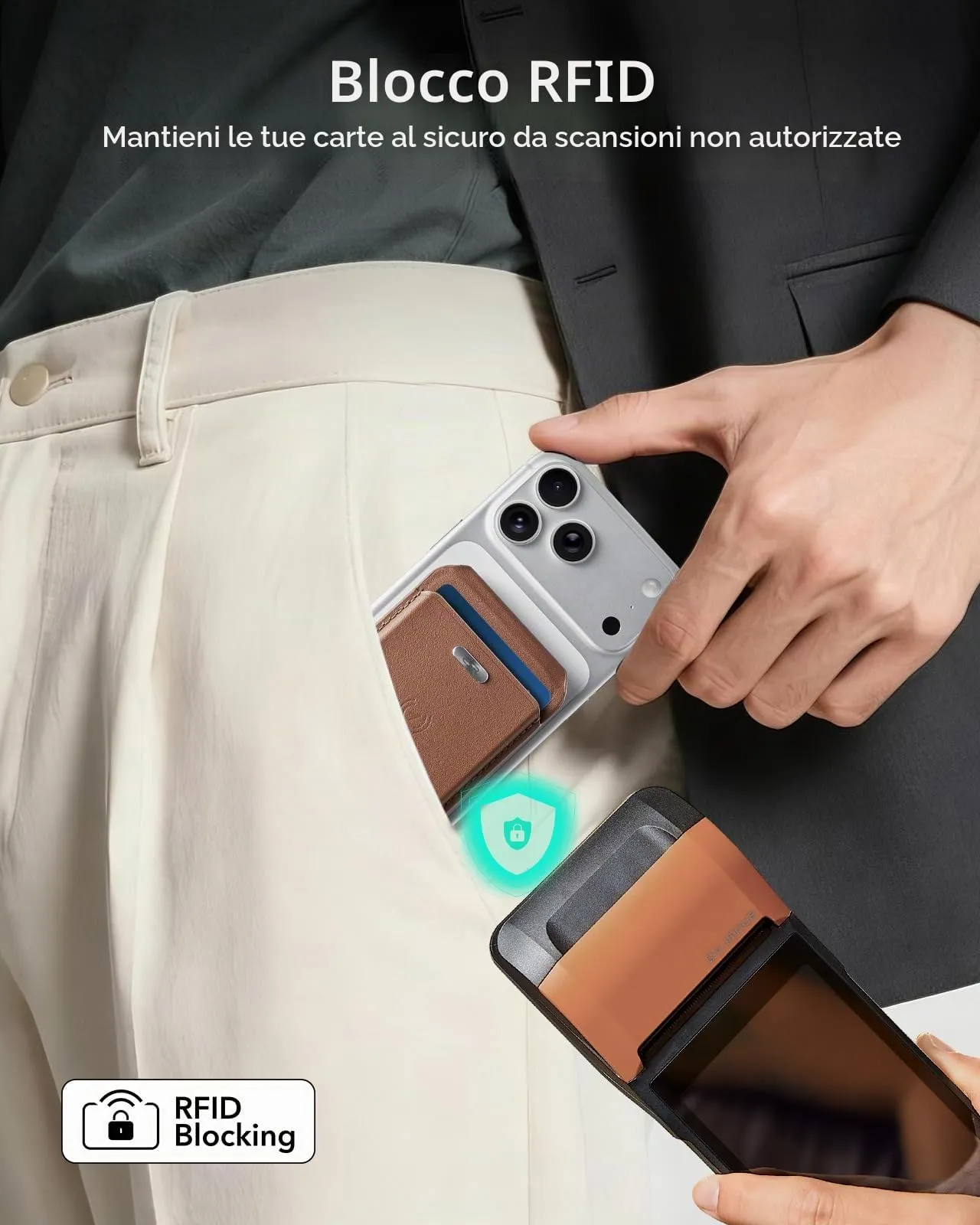 ESR Portafoglio MagSafe con Funzionalità completa con App Dov'è di FindMy - immagine 6