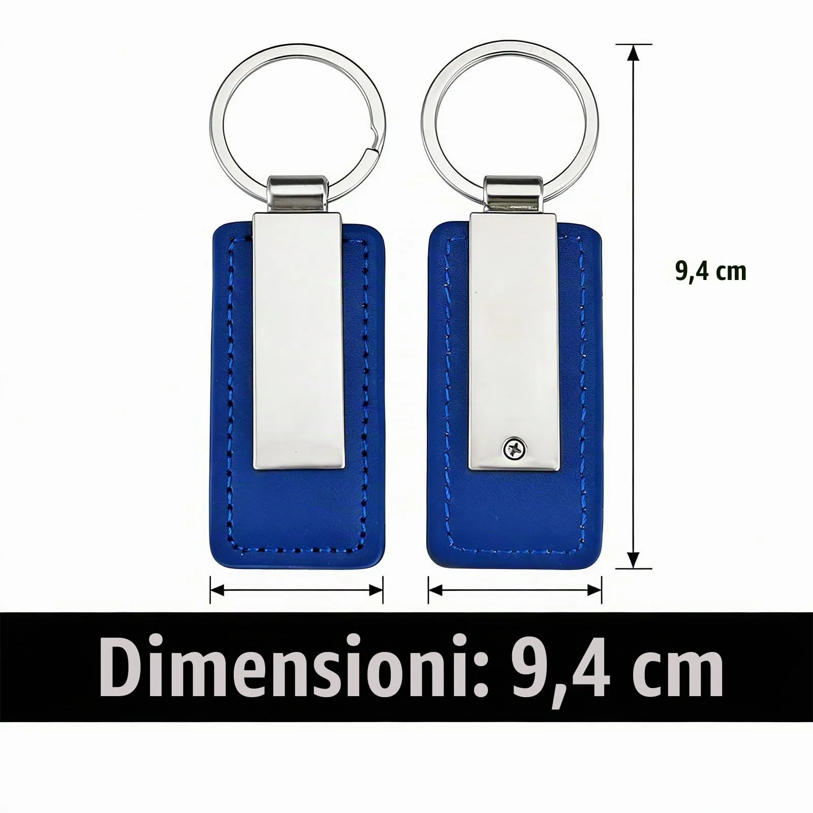 Youdian Portachiavi Personalizzato, Portachiavi in Pelle Personalizzato con Incisione di Testo/Logo/Data - Per Chiavi di Auto, Unisex - immagine 2