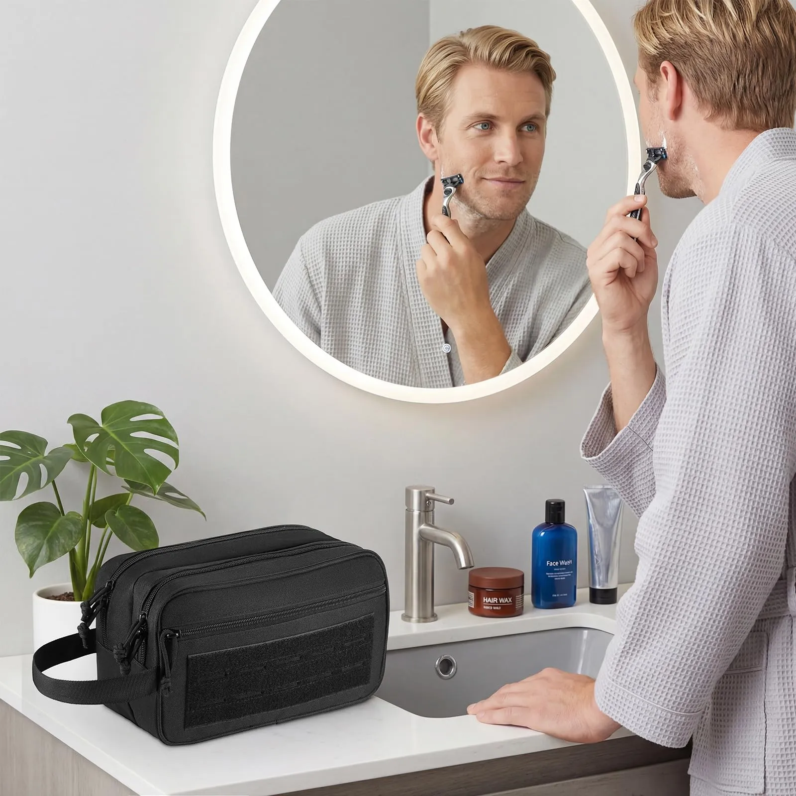 Zocipro Borsa da Toilette Tattica Uomo, Borsa per il Toilette Militare - immagine 3