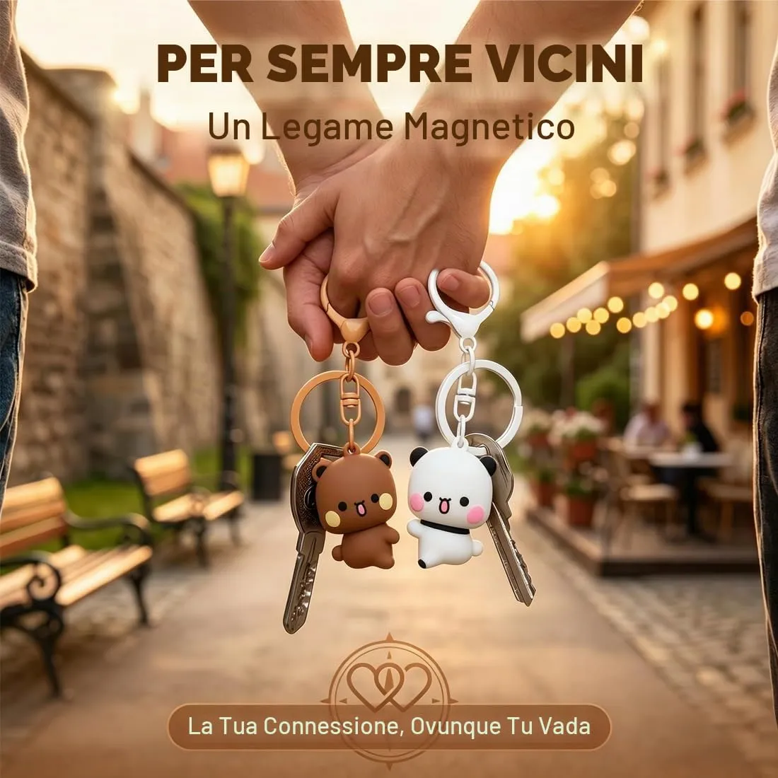 LAKPYN Bubu Dudu Portachiavi A Tema Anime,Forma Carina Di Panda Dei Cartoni Animati,Per Ciondoli Per Borse,Regali Di San Valentino - immagine 4